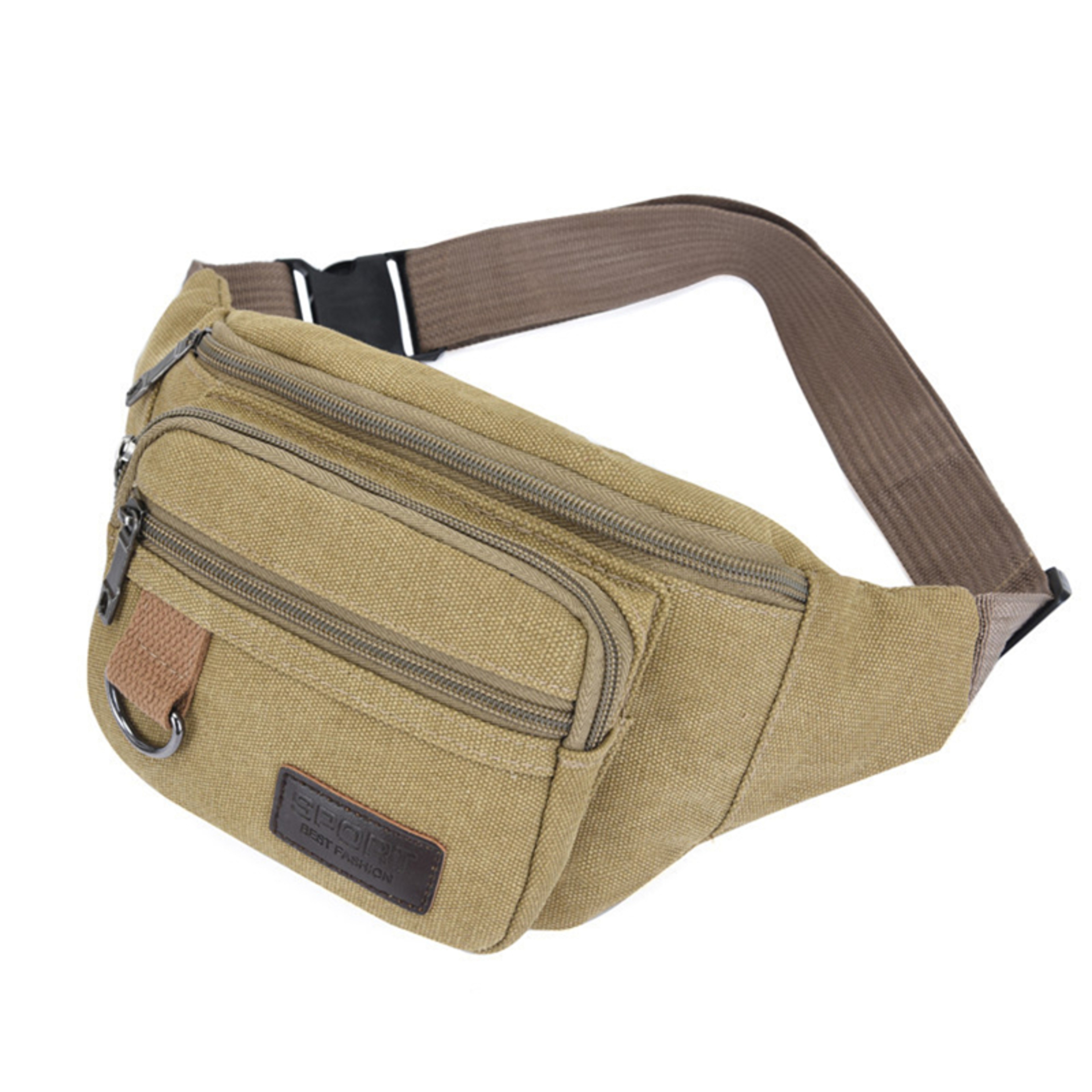 Vintage Canvas Waist Bag Crossbody Belt Bag For Travel Hiking  Everyday Carry 1