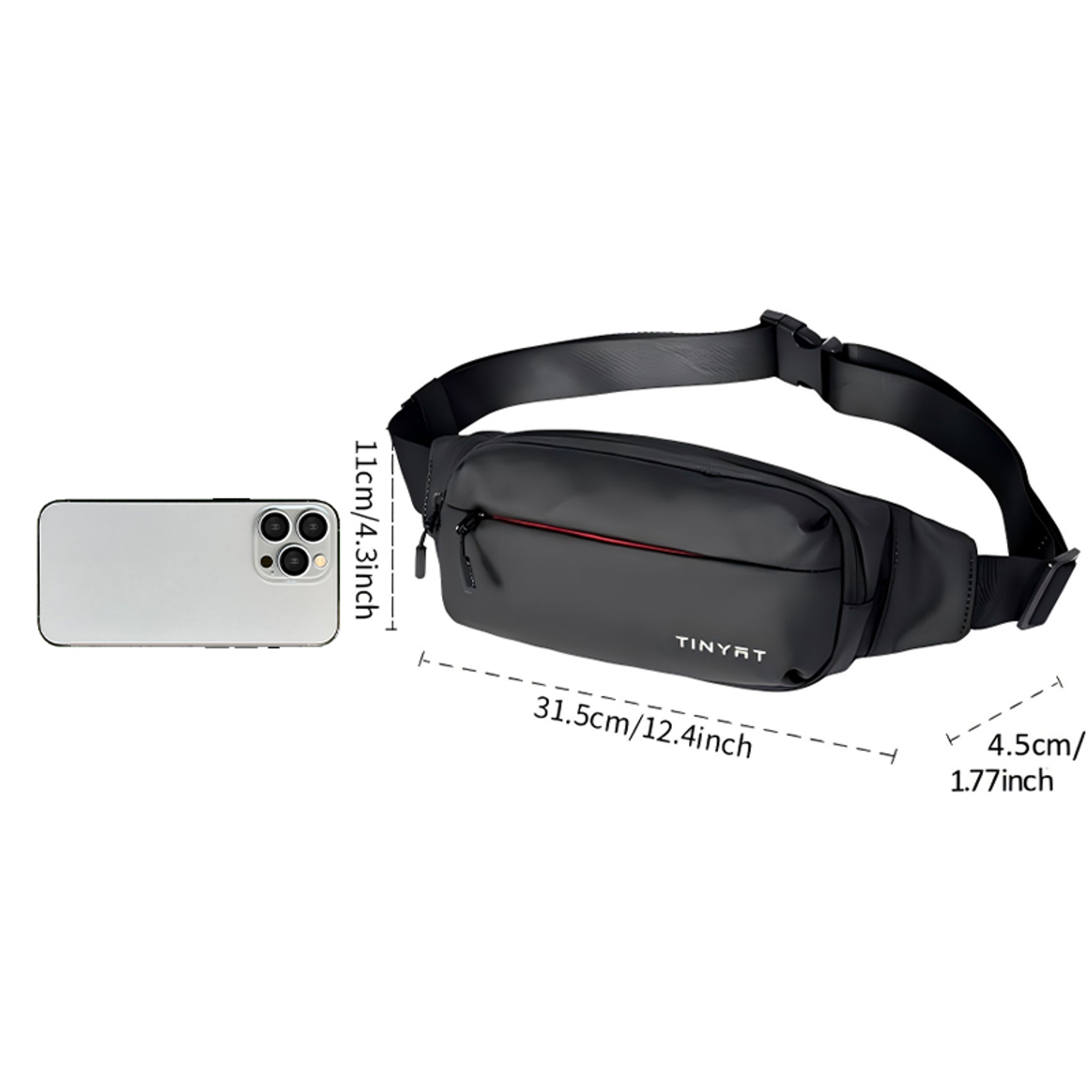 Womens Waist Bag Waterproof Crossbody Chest Sling For Travel Hiking  Cycling 5