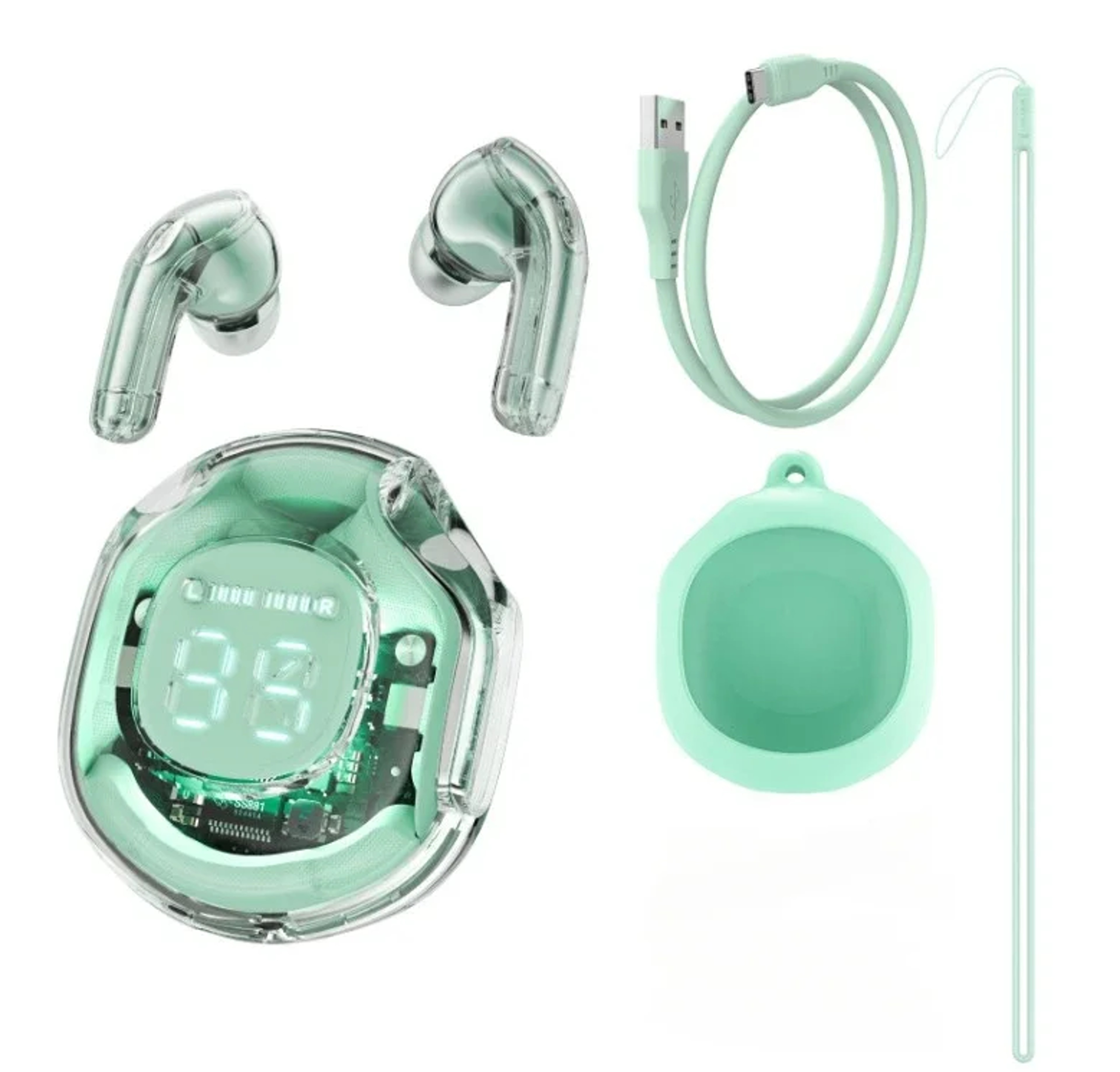 Bluetooth Earbuds Wireless Gaming Earbuds With HiFi Bass  Sports Fit 2