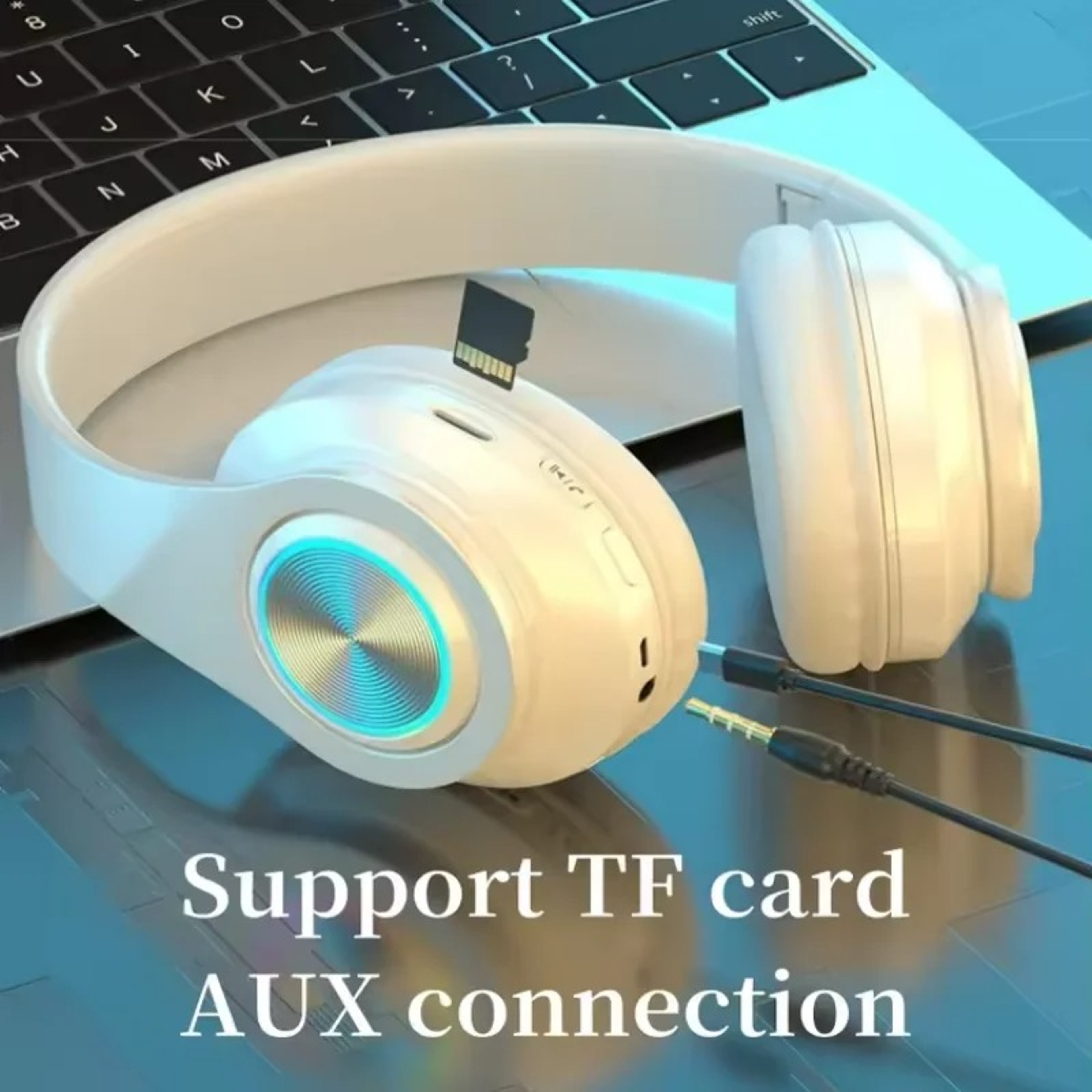 Wireless Bluetooth Headphones With Noise Cancelling Mic For Gaming Sports  Everyday Calls 3
