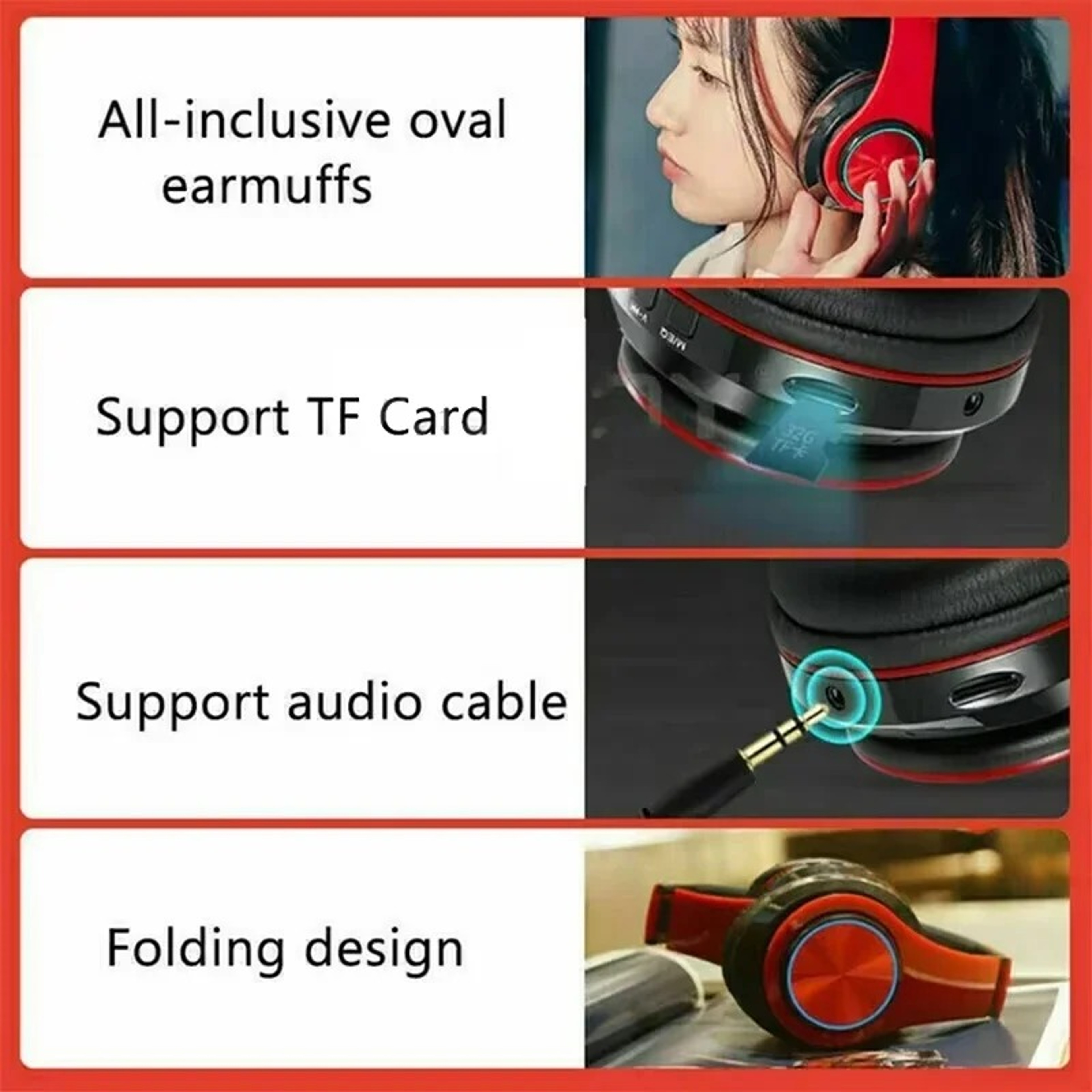 Wireless Bluetooth Headphones With Noise Cancelling Mic For Gaming Sports  Everyday Calls 4