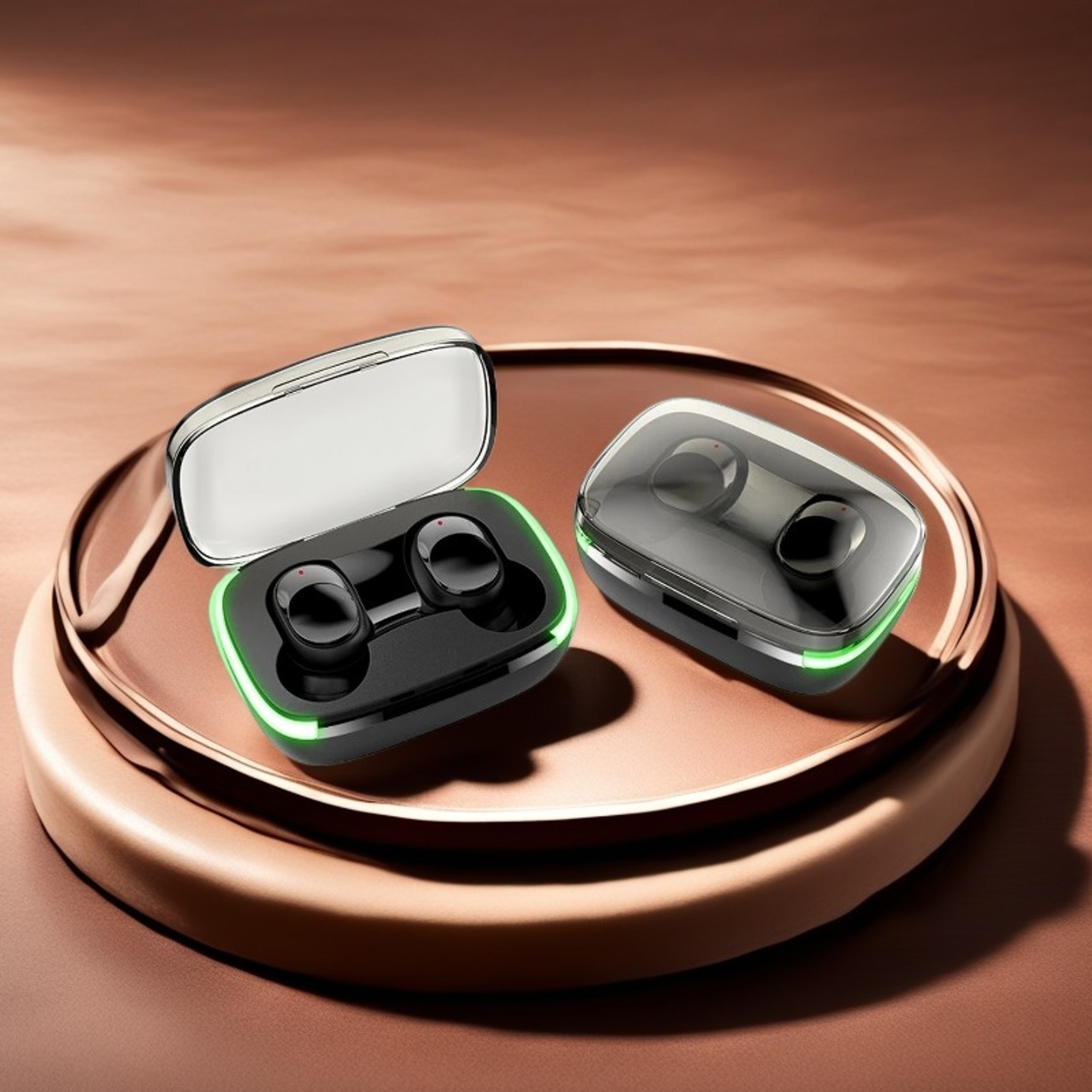 Bluetooth Earbuds Wireless Earbuds with LED Display, Bluetooth , Touch Control & Noise Reduction – view 1