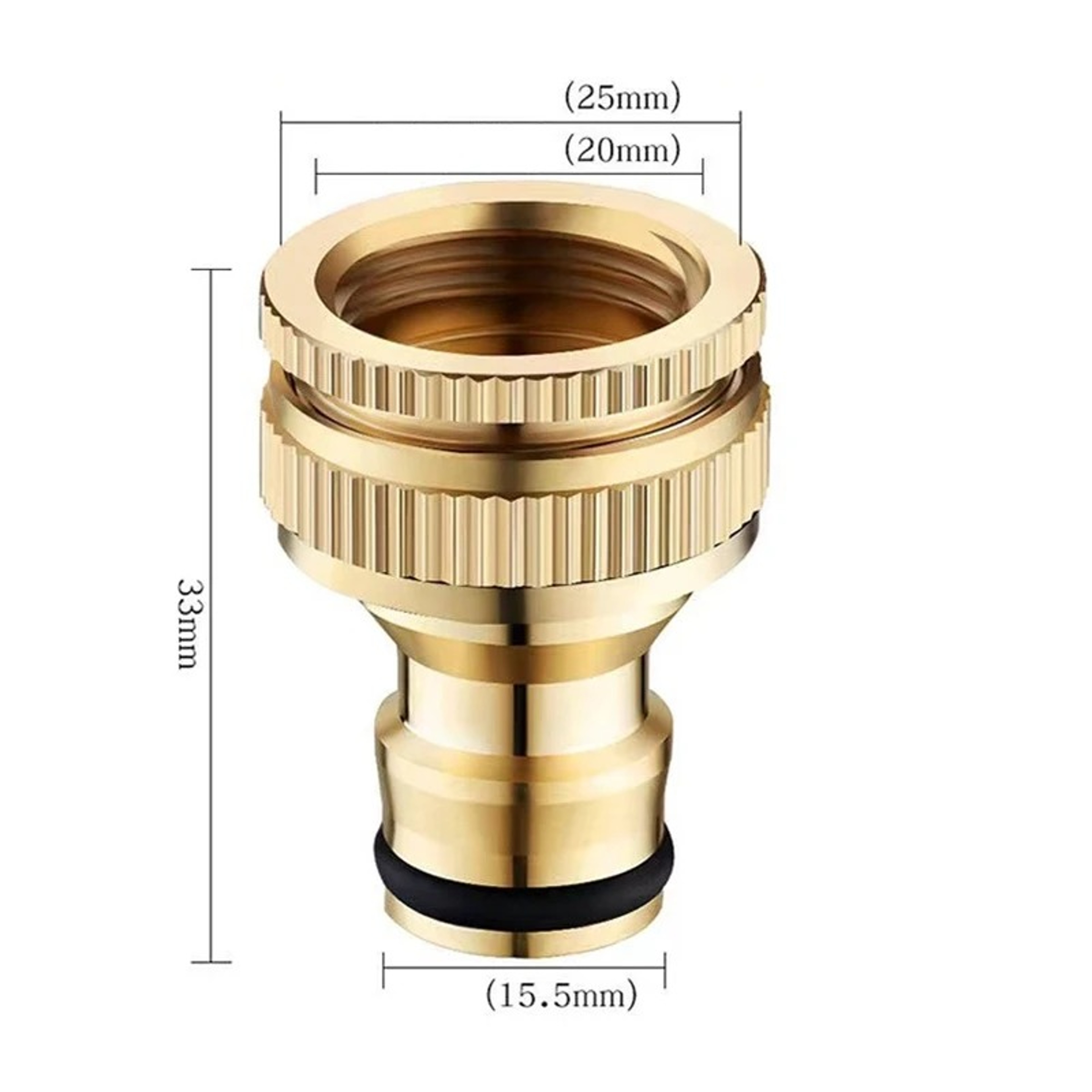 Premium Brass Garden Hose Connector Threaded Garden Hose Adapter For Watering  Pressure Washers 3