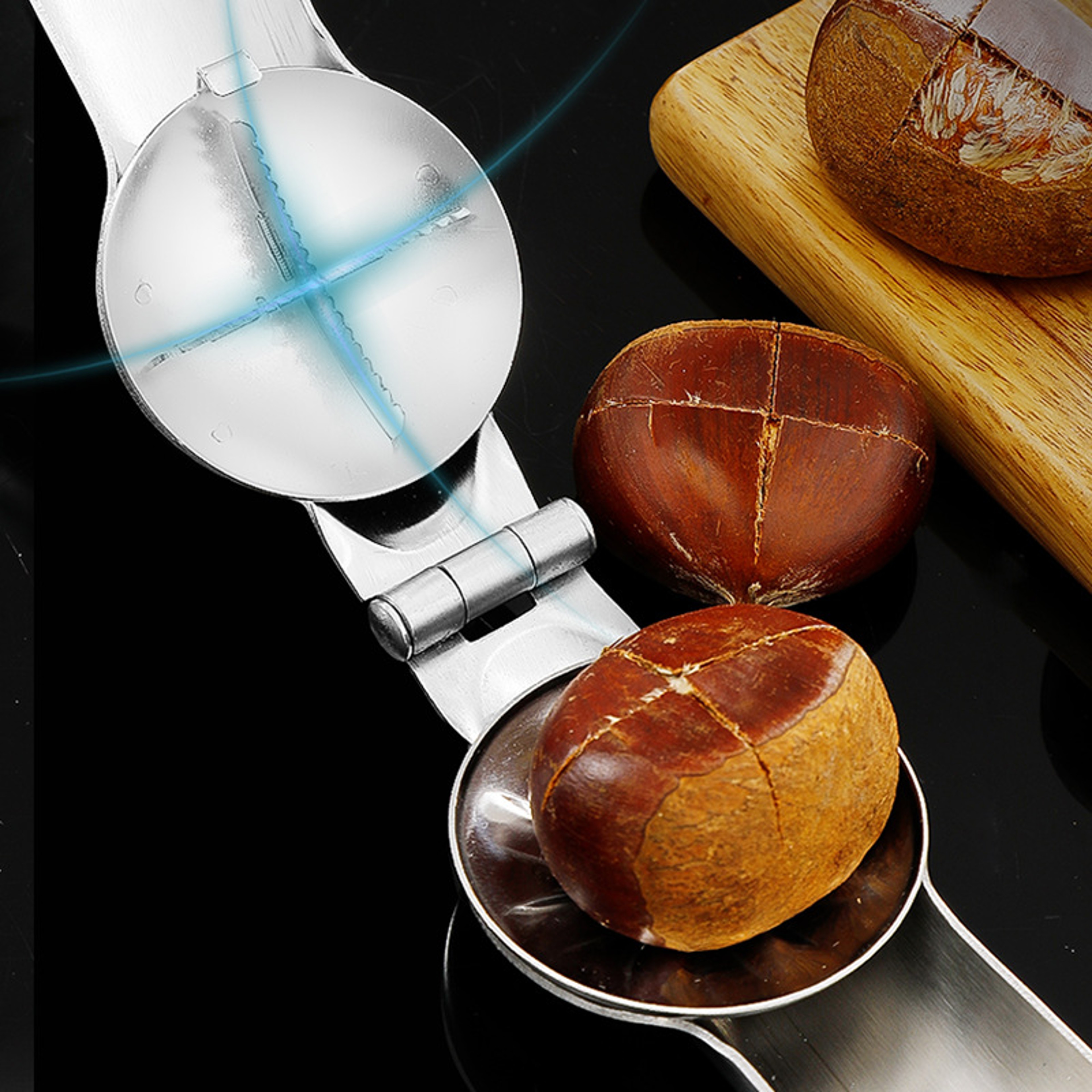 Premium Chestnut Opener  Walnut Cracker Stainless Steel Nut Cracker Tool 4