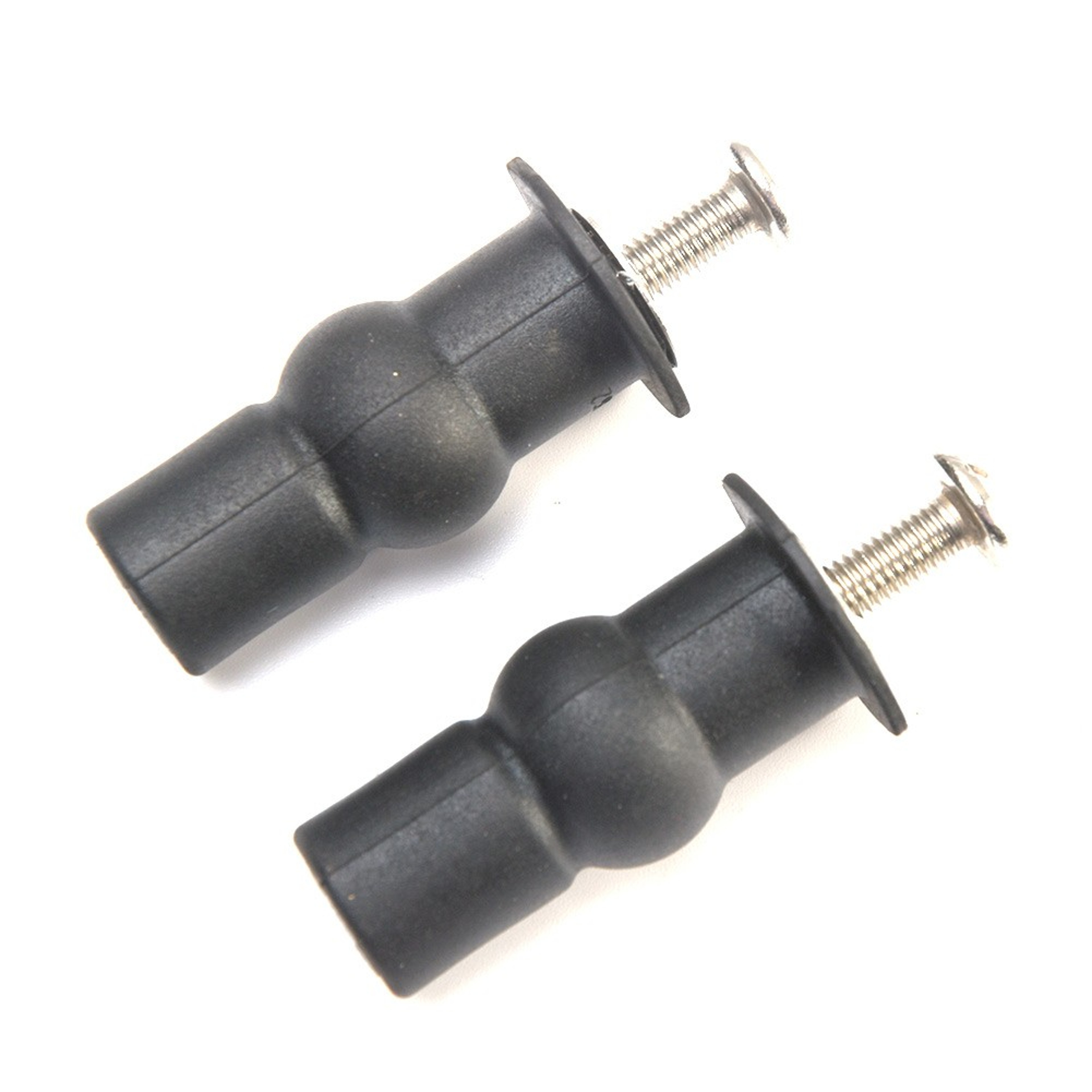 Universal Toilet Seat Hinge Fixings Kit with Top Fix Toilet Seat Bolts & Rubber Well Nuts – view 3