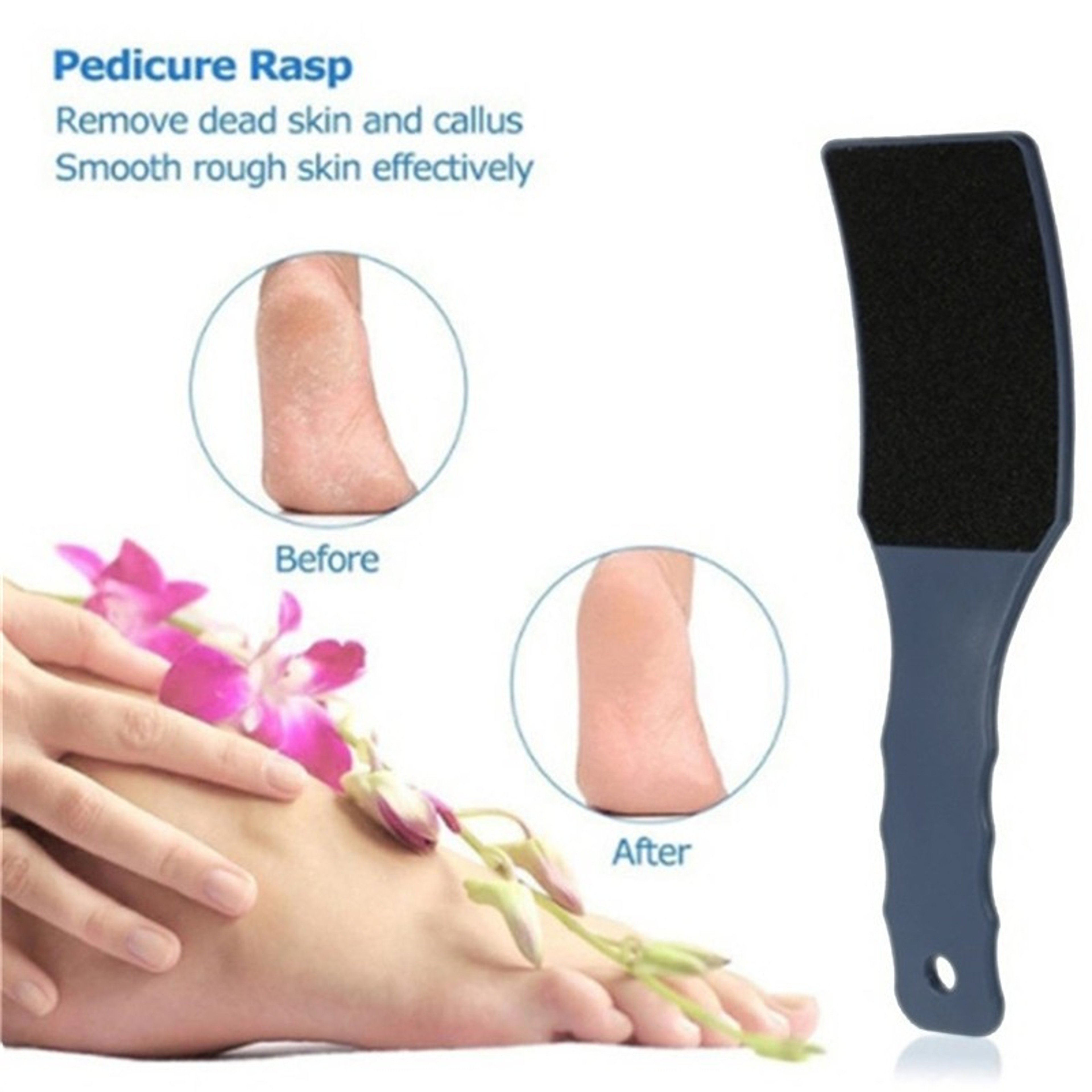 DualSided Foot File  Callus Remover Pedicure Tool For Smooth Soft Feet 2