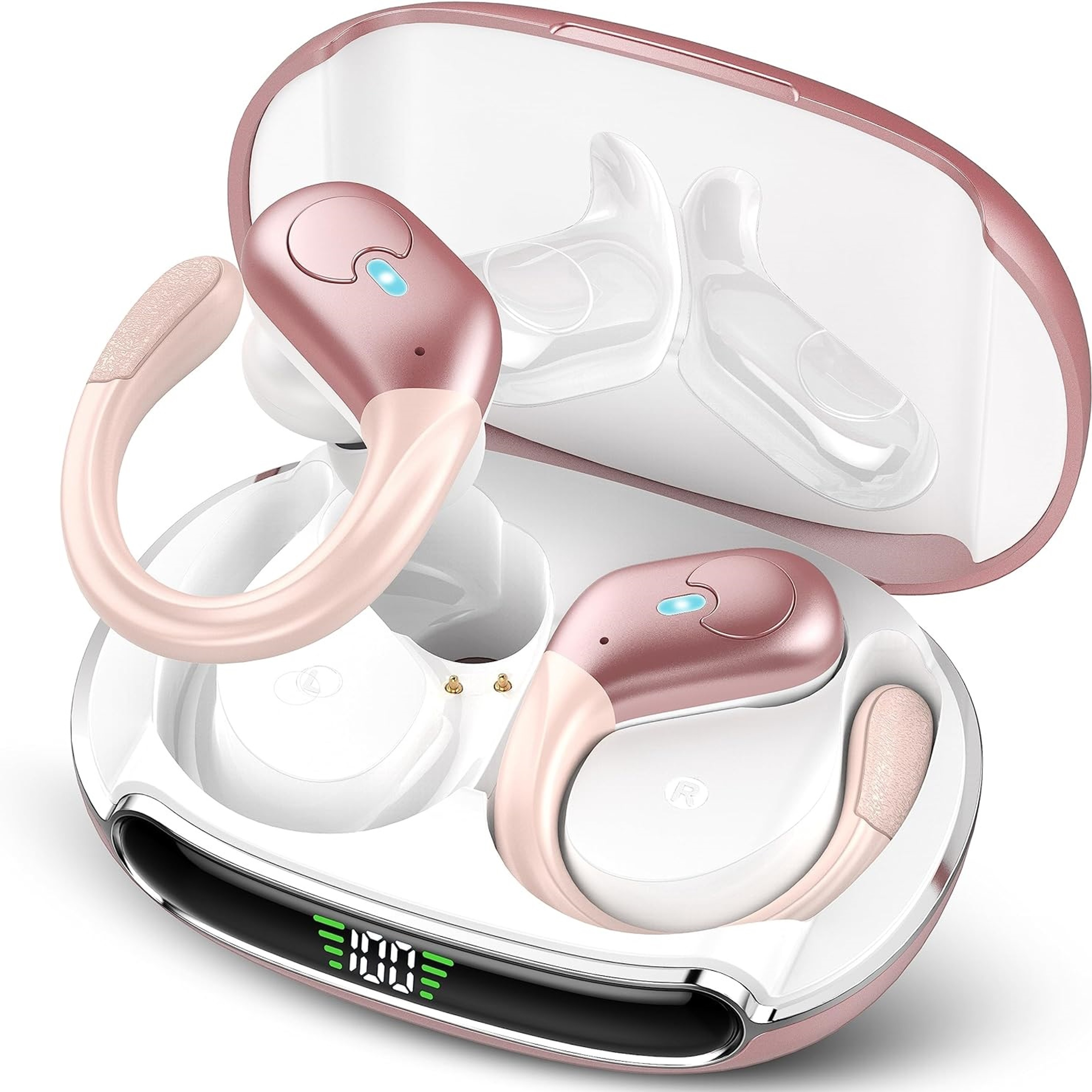 Bluetooth Earbuds With ENC Noise Cancelling Deep Bass  IPX7 Waterproof For Sports 1