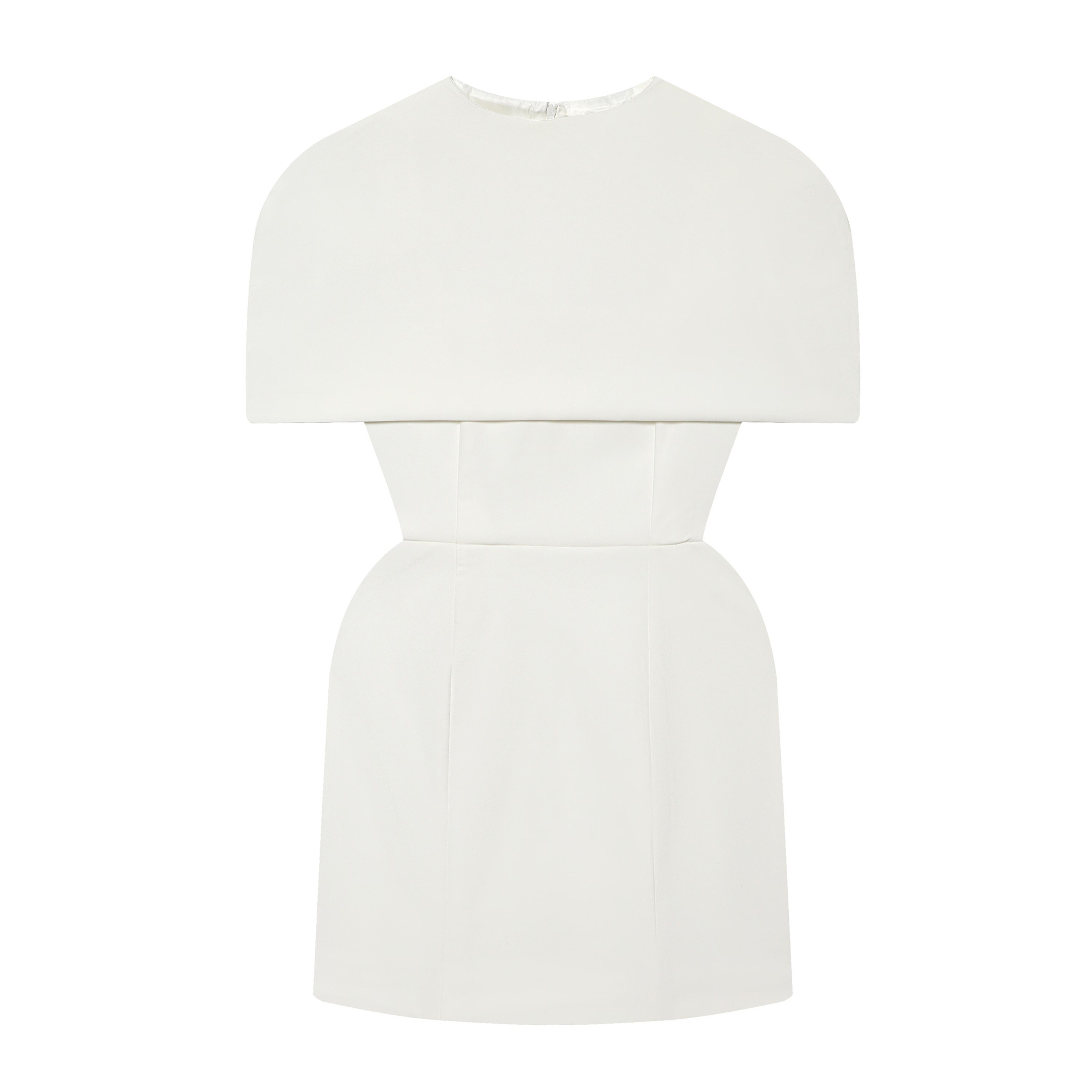 Elegant Cape Party Dress for Women Waist Cinching Sleeveless Birthday & Banquet Cocktail Dress – view 7