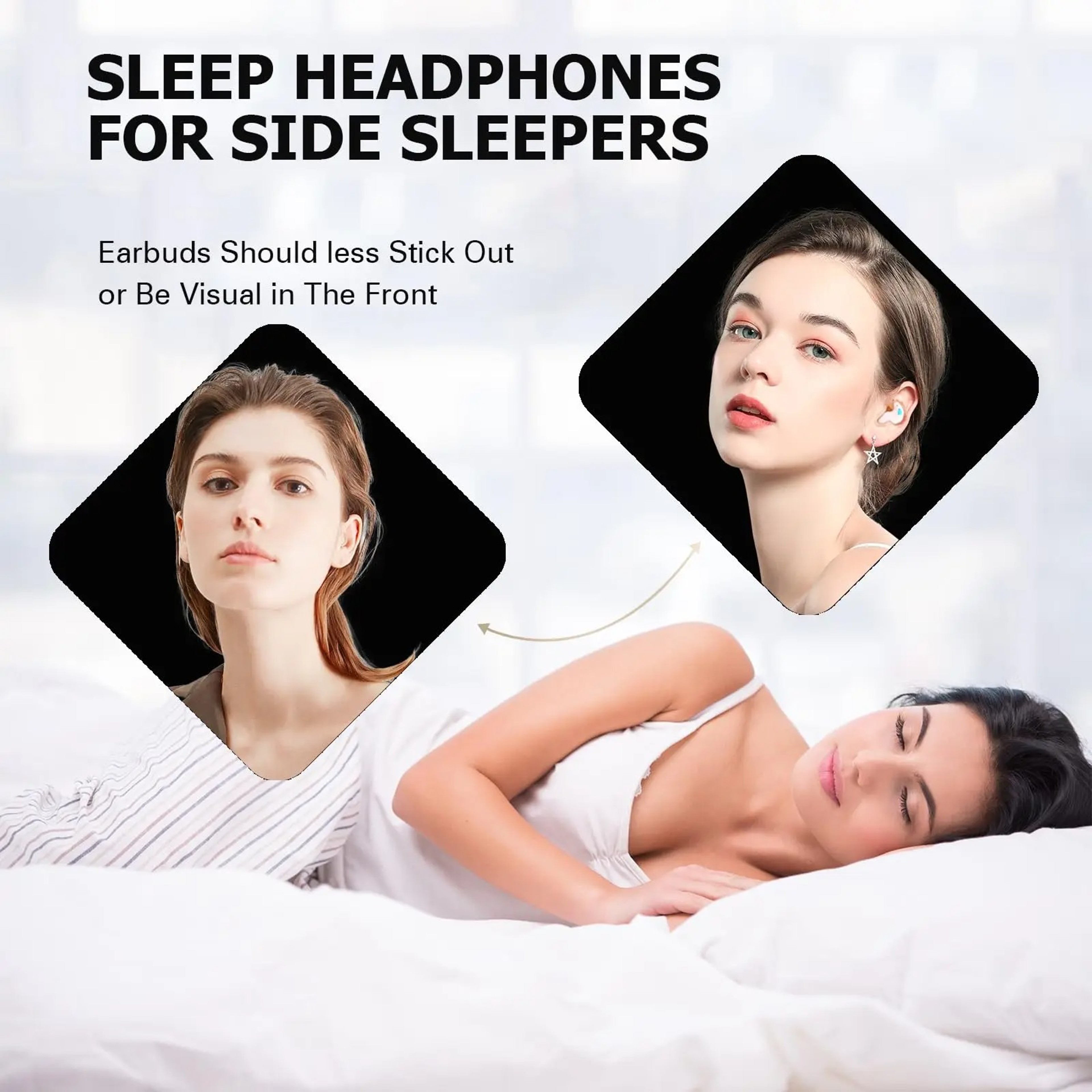 Ultra Mini Sleep Earbuds Bluetooth Wireless Earbuds For Side Sleepers  Small Ears 2