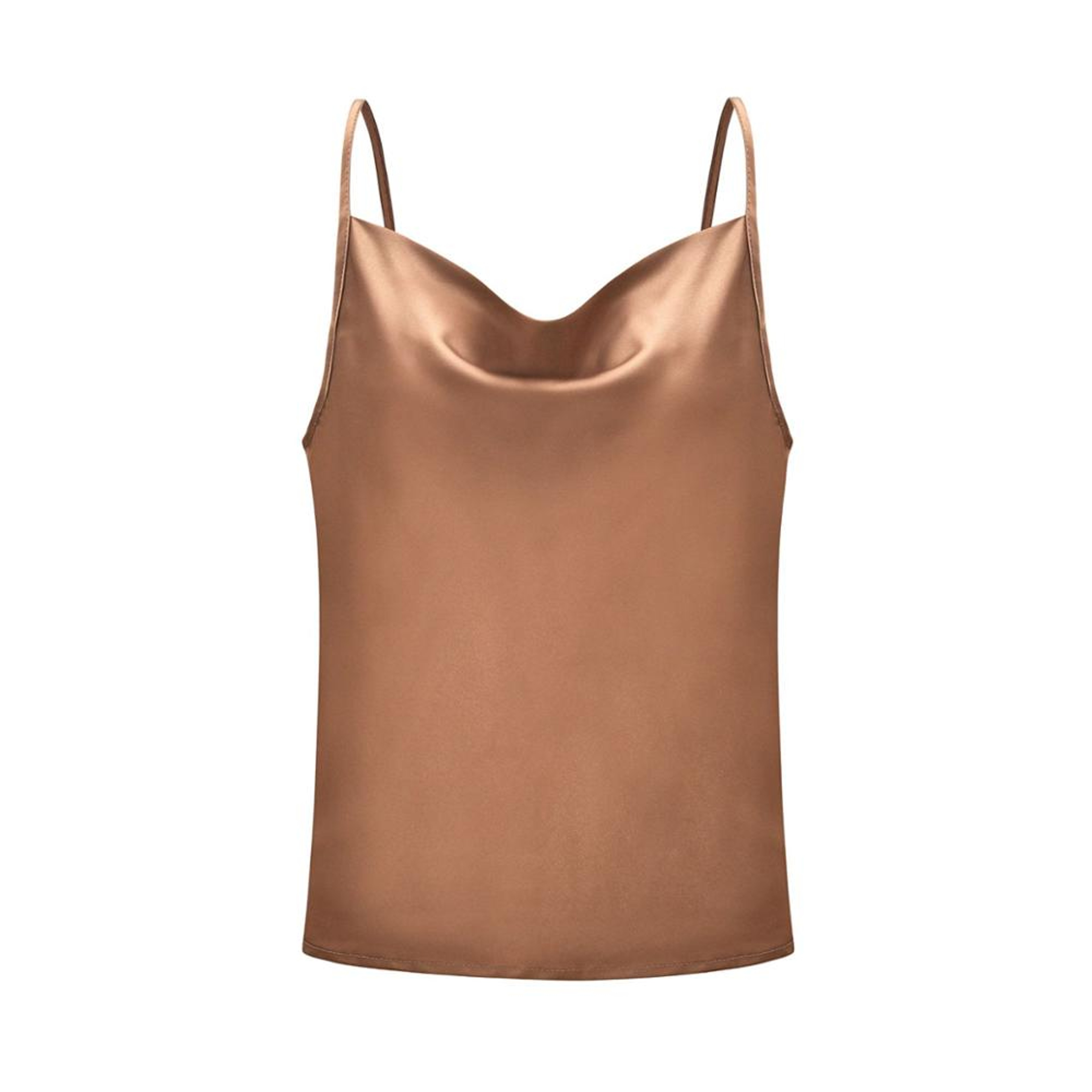 Silky Satin Camisole For Women Spaghetti Strap Summer Tank Top 0
