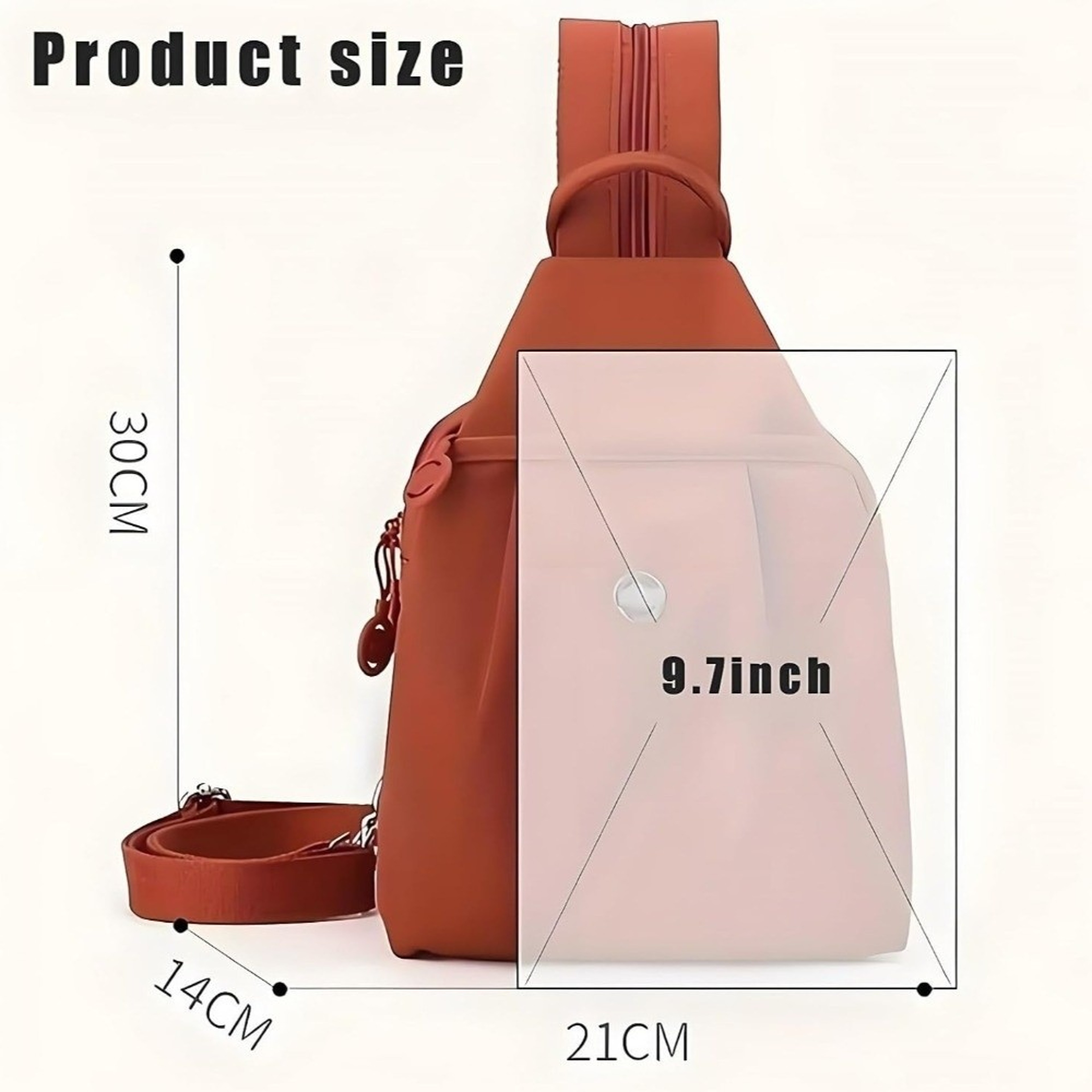 Sling Backpack Large Capacity Travel Chest Bag With MultiPocket Oxford Design 12