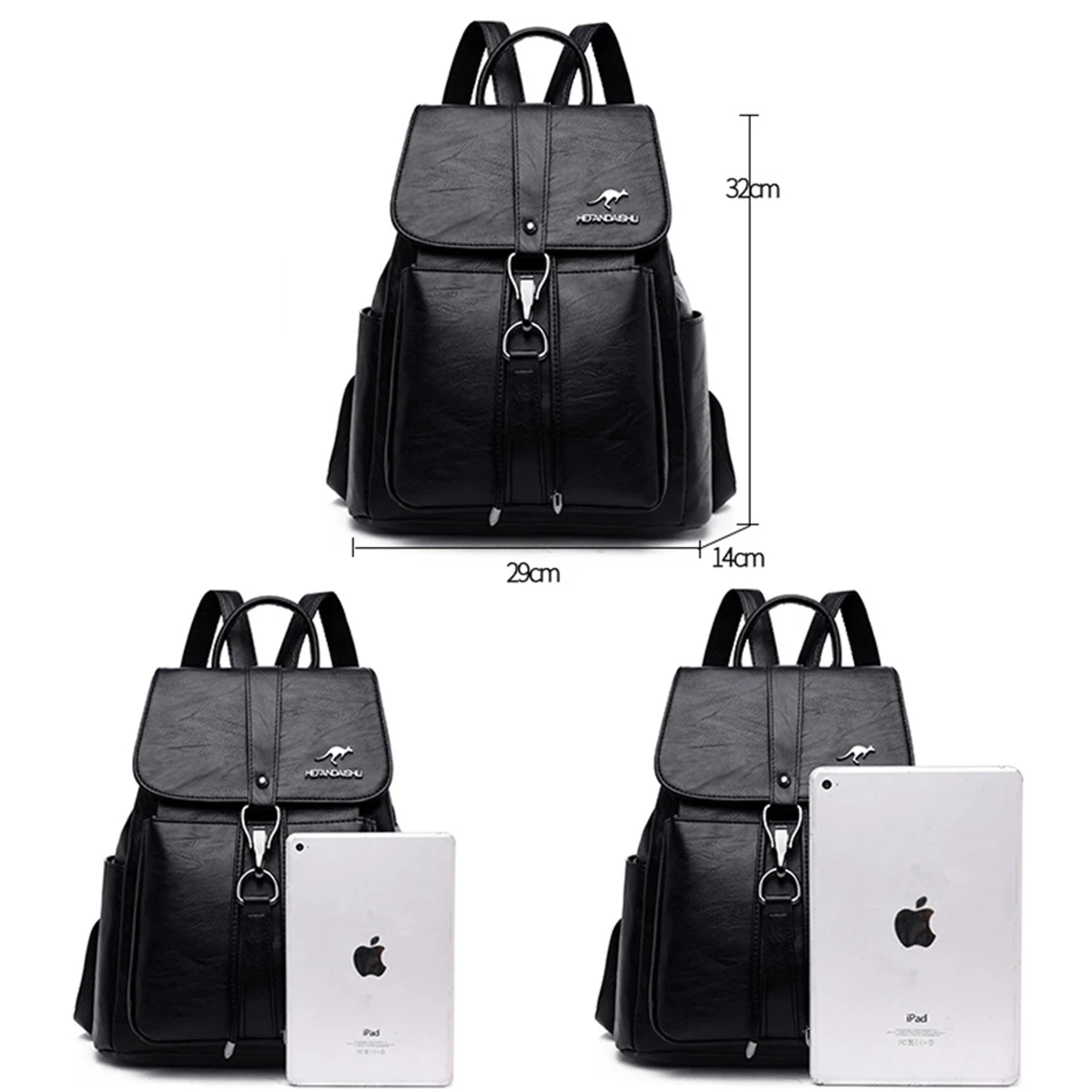 School Backpack Soft Leather Backpack For Women Fashion Backpack For Women Travel Daypack 5