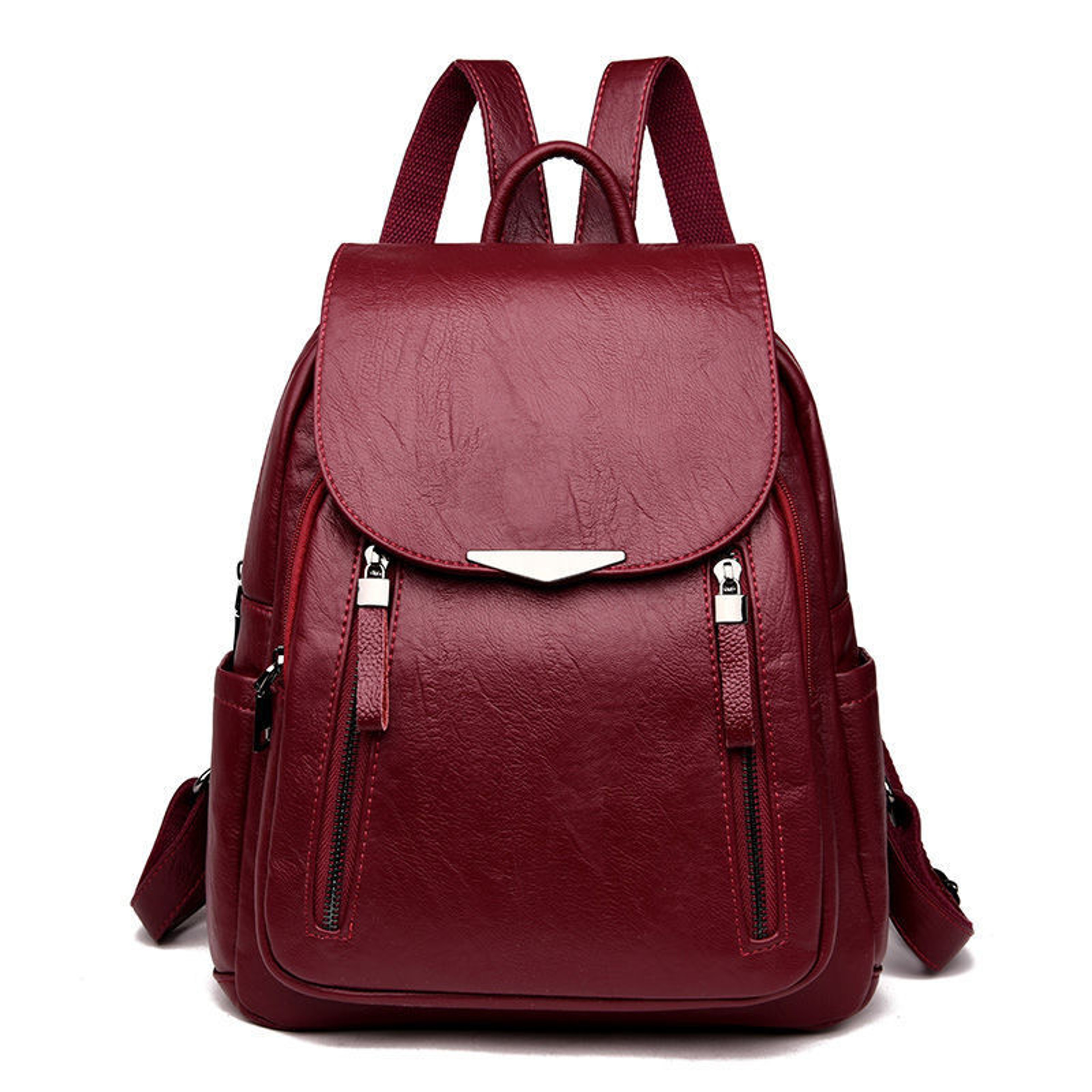Elegant PU Leather Womens Backpack Back To School Backpack Fashion Travel Backpack For Women 0