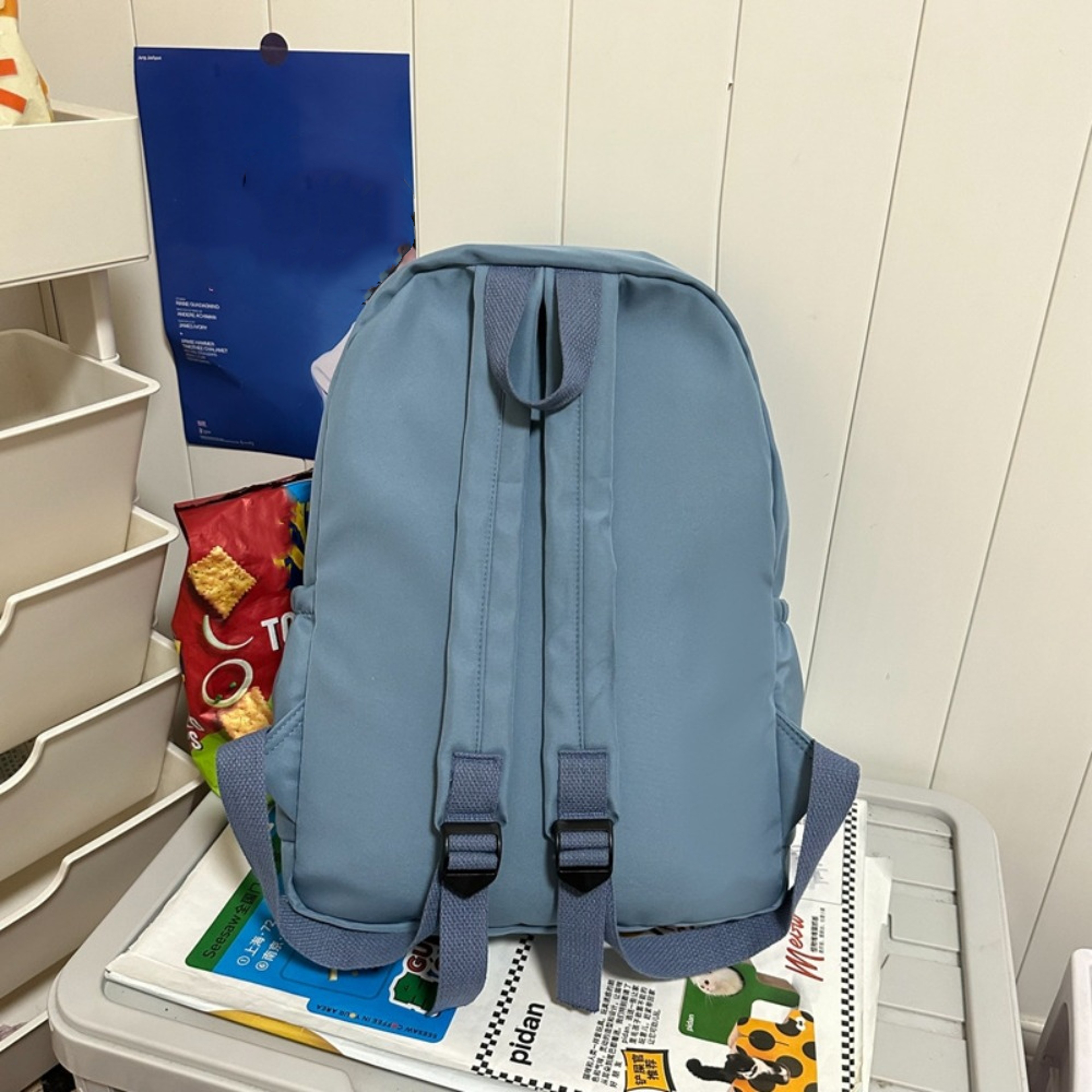 Nylon Student Backpack For Girls Back To School Backpack Casual College Book Bag 8