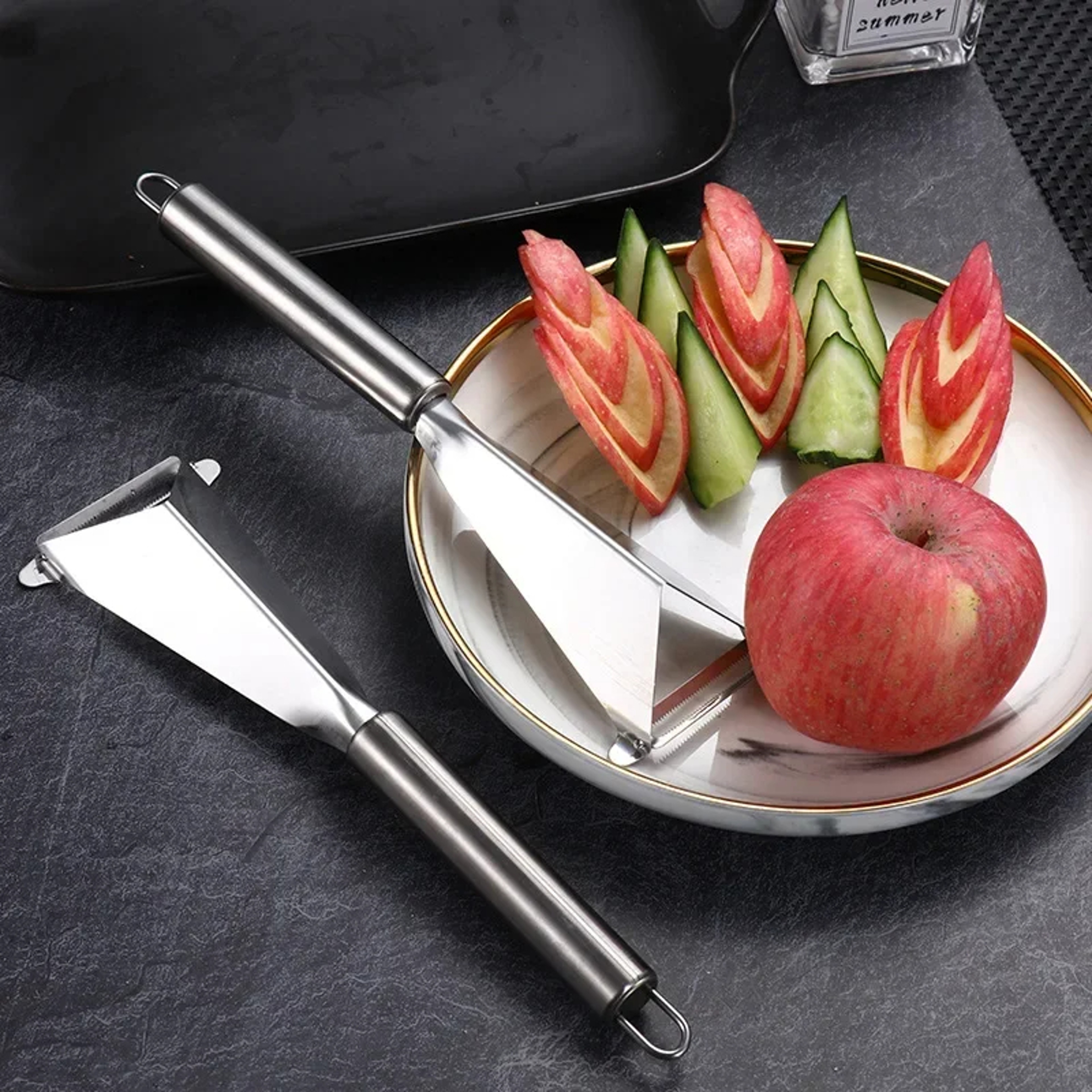 Precision Stainless Steel Fruit Carving Knife  Vegetable Carving Tool For Elegant Food Garnishing 0