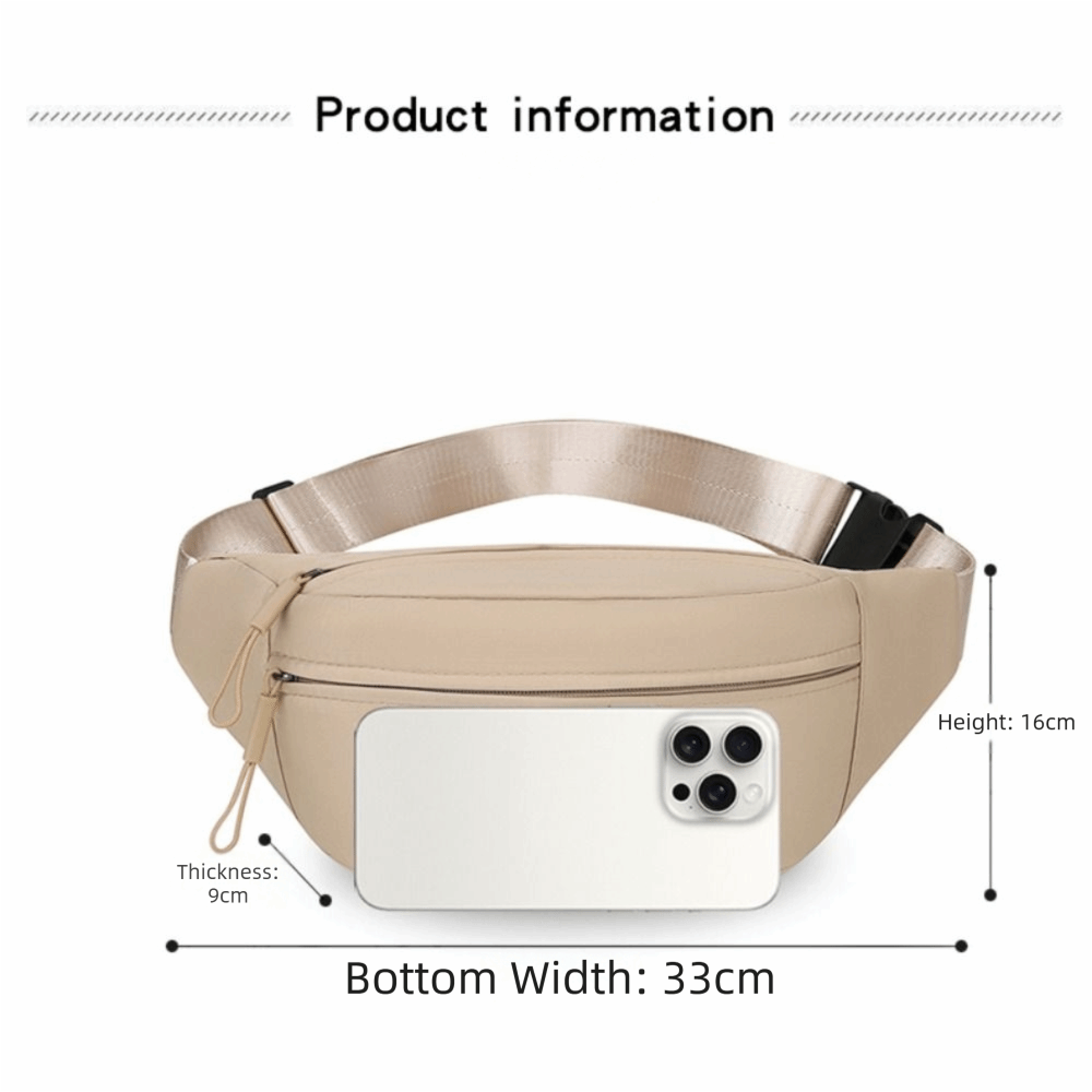 Waterproof Chest Bag Double Pocket Crossbody Sling For Travel  Everyday Carry 9