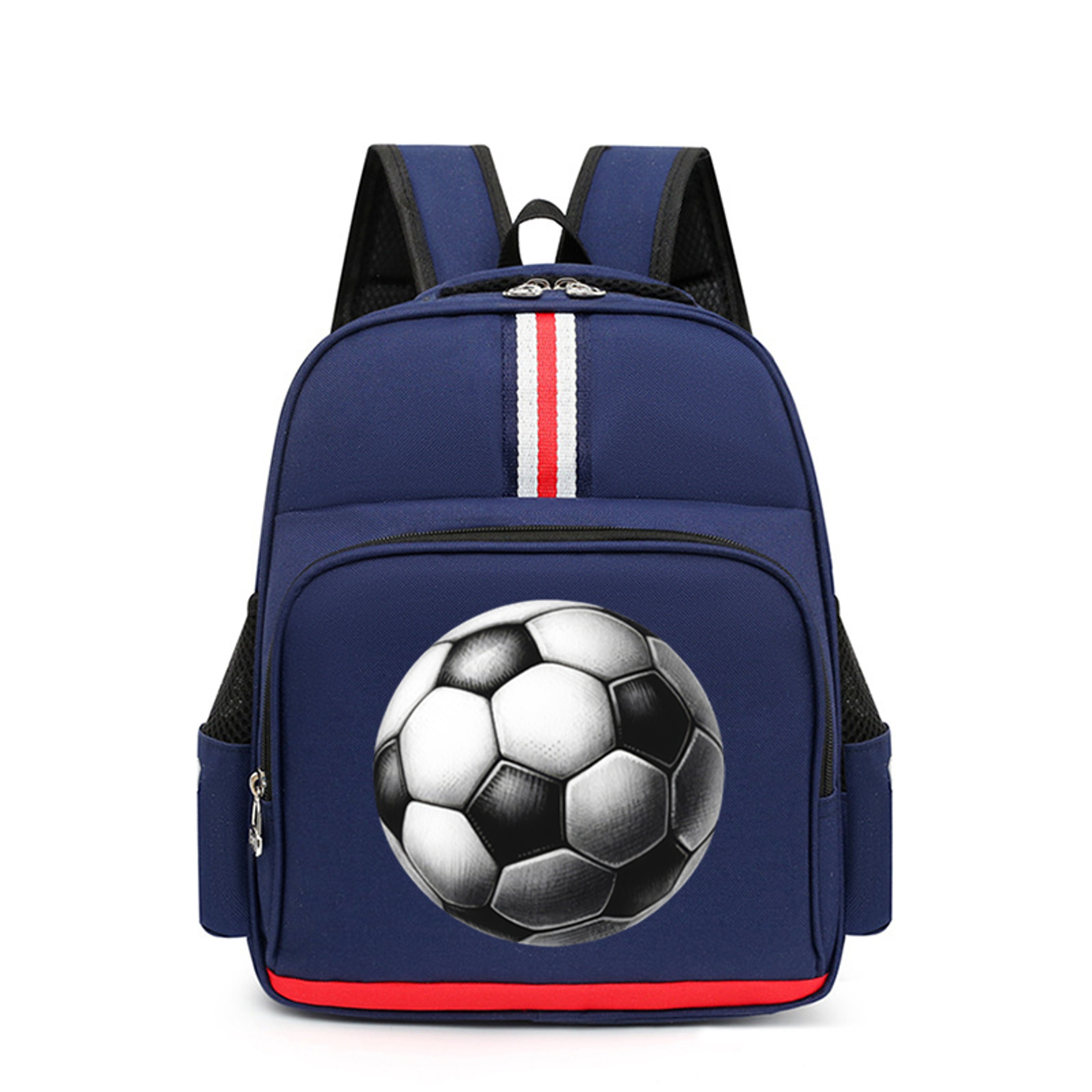 Football Print Kids Soccer Backpack For Boys  Girls Lightweight Kindergarten Backpack For Preschool 1