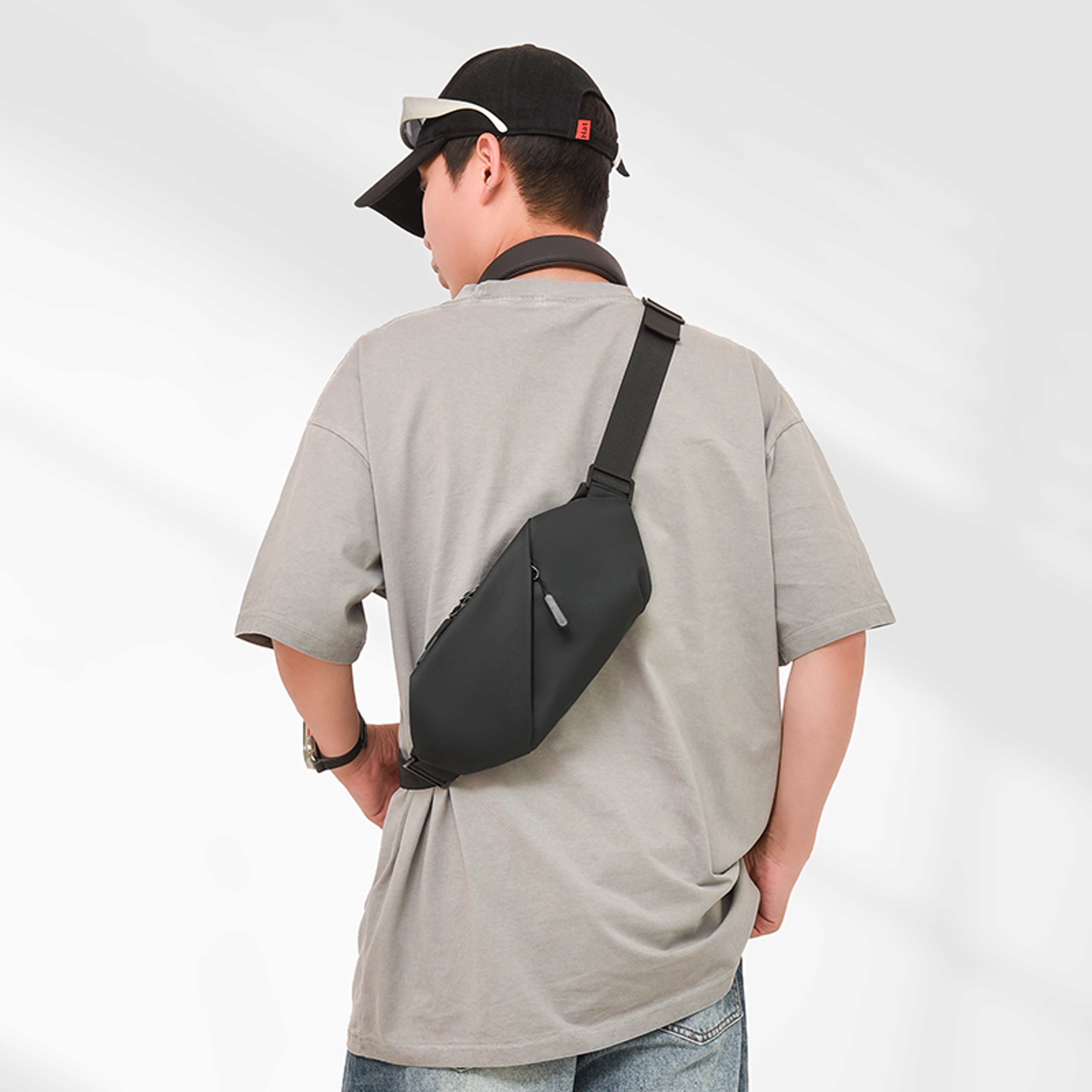 Waterproof Running Belt Bag Crossbody Sling For Men 0