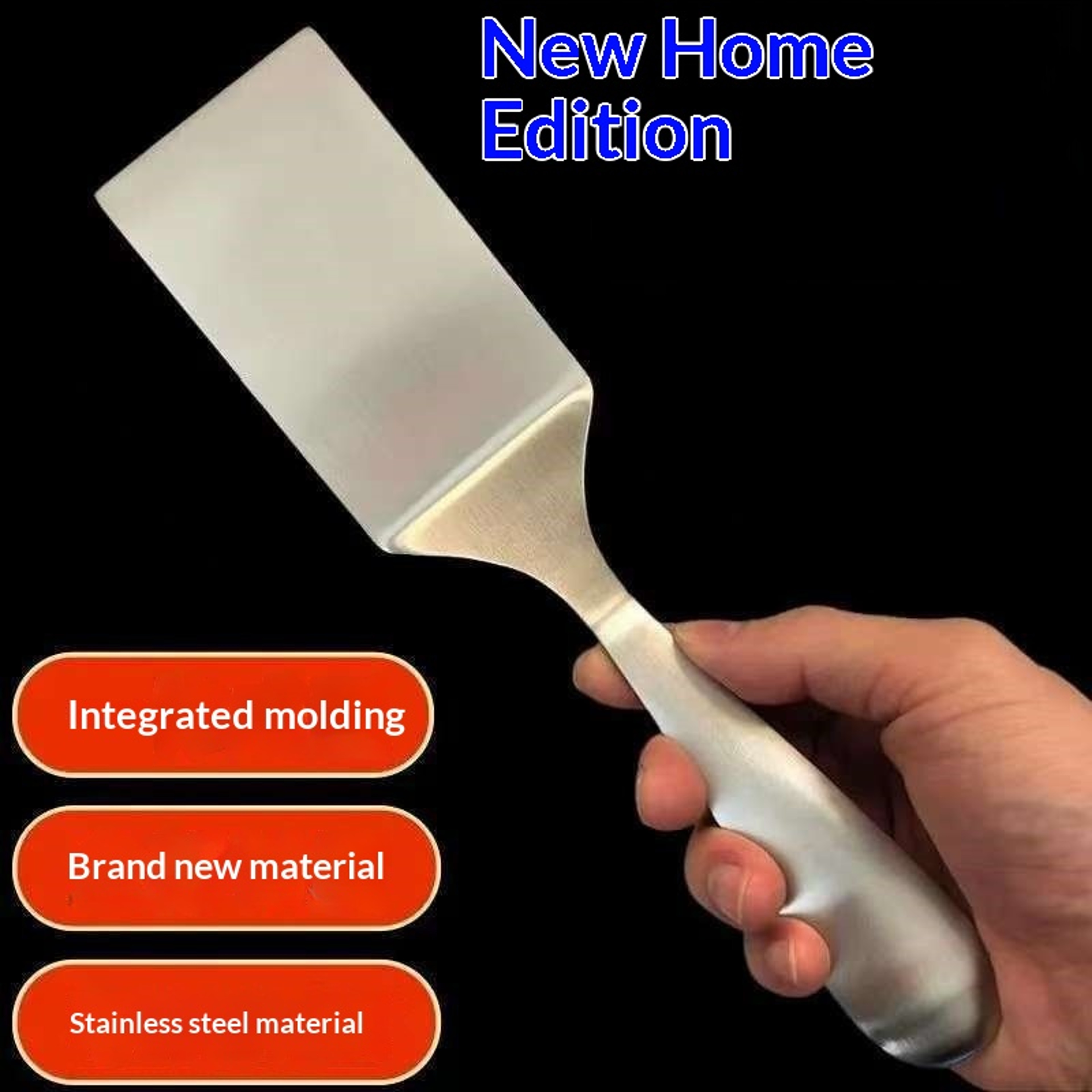 Professional Stainless Steel Spatula For Teppanyaki Steak Pancakes  Griddle Cooking 4