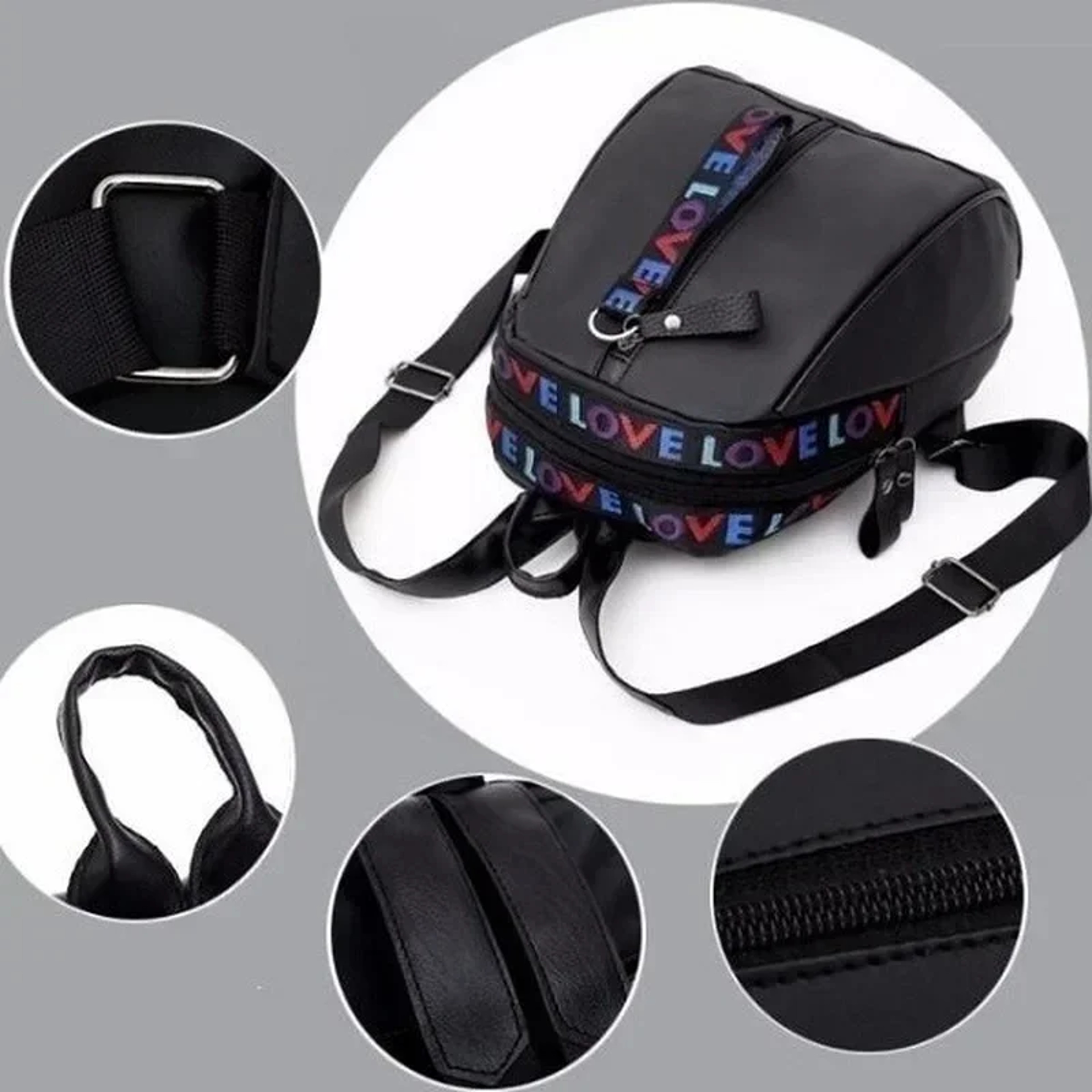 Womens Leather Backpack For Women Large Capacity Travel  School Backpack 6