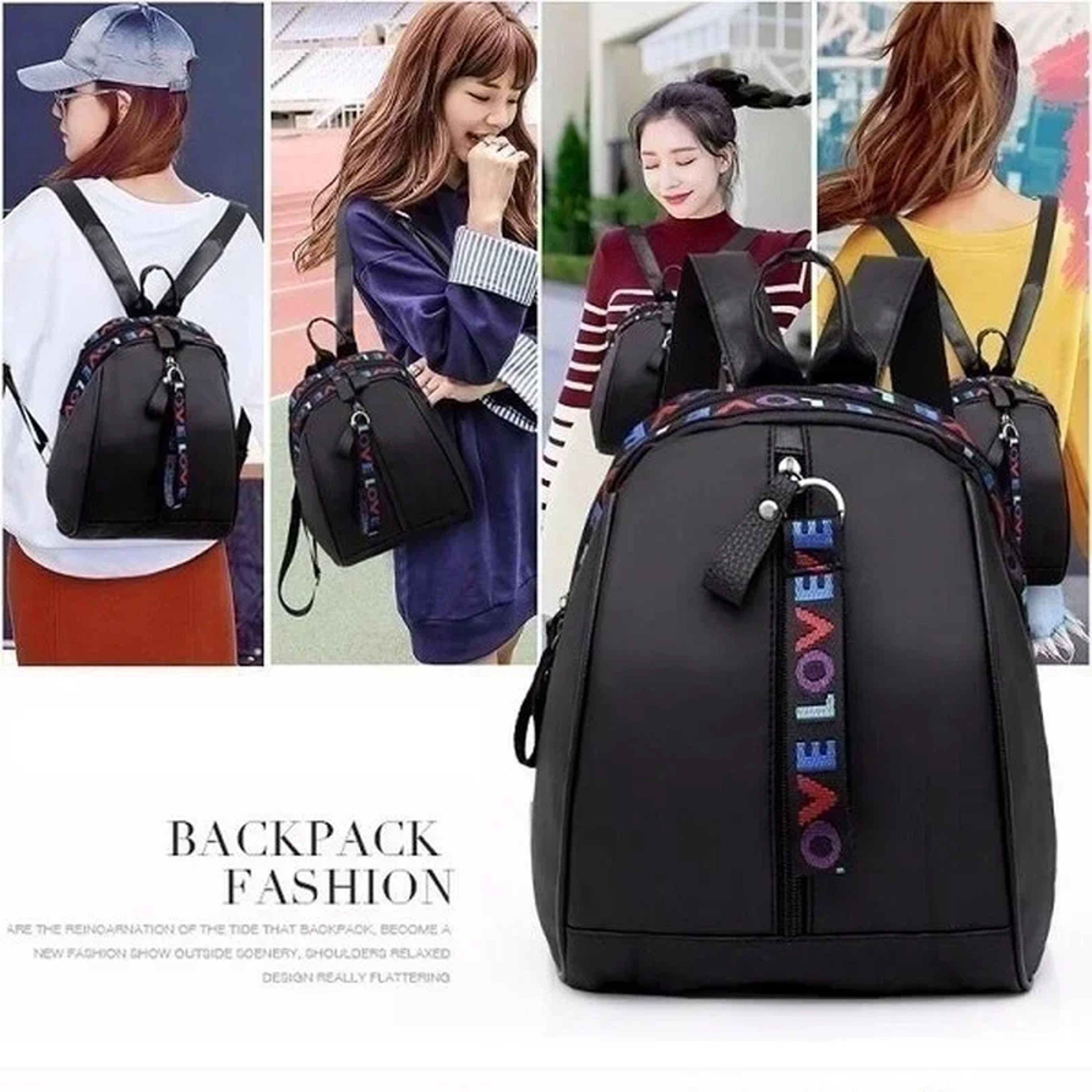 Womens Leather Backpack For Women Large Capacity Travel  School Backpack 7