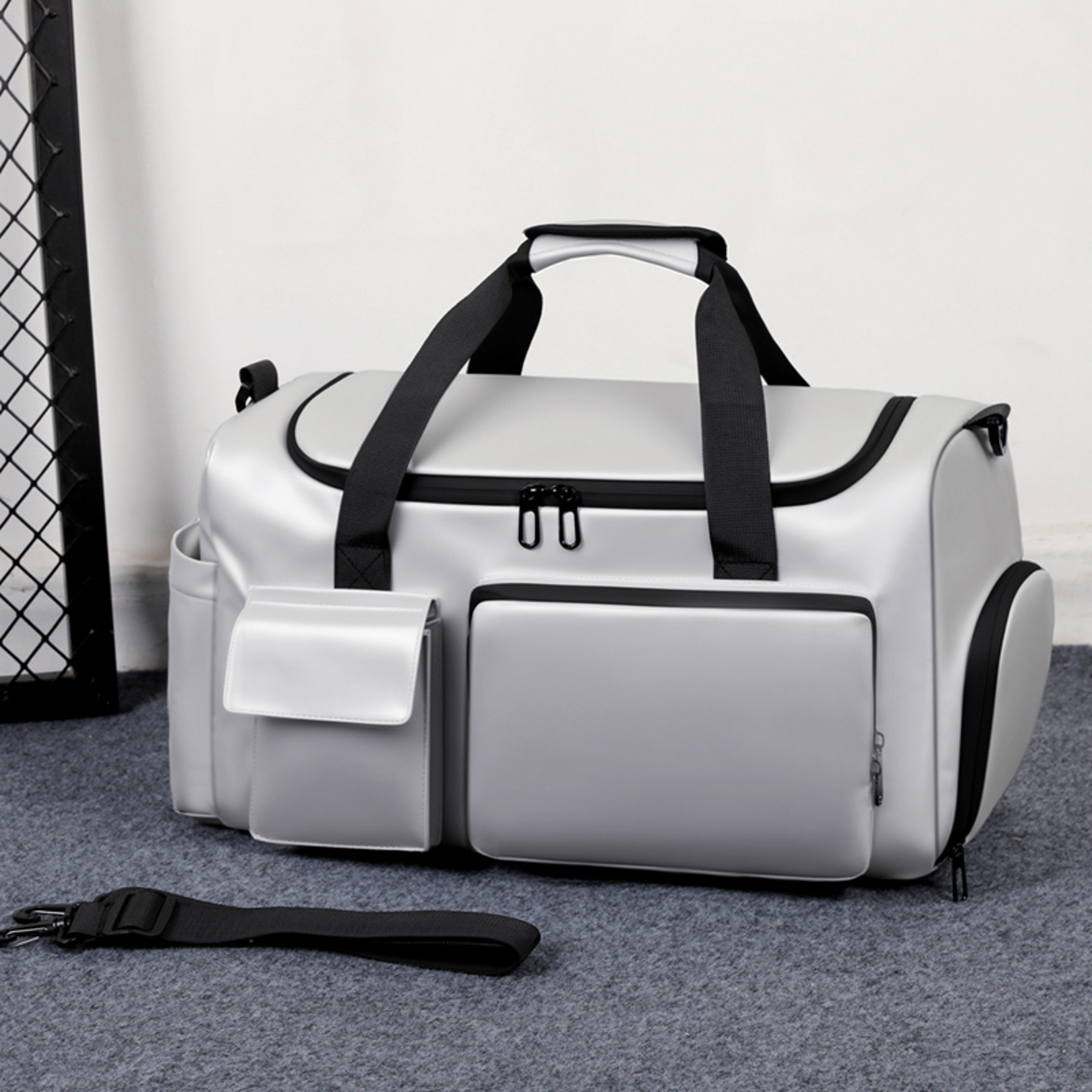 Gym Bag With Shoe Compartment Travel Sports Duffel With Dry Wet Storage 0