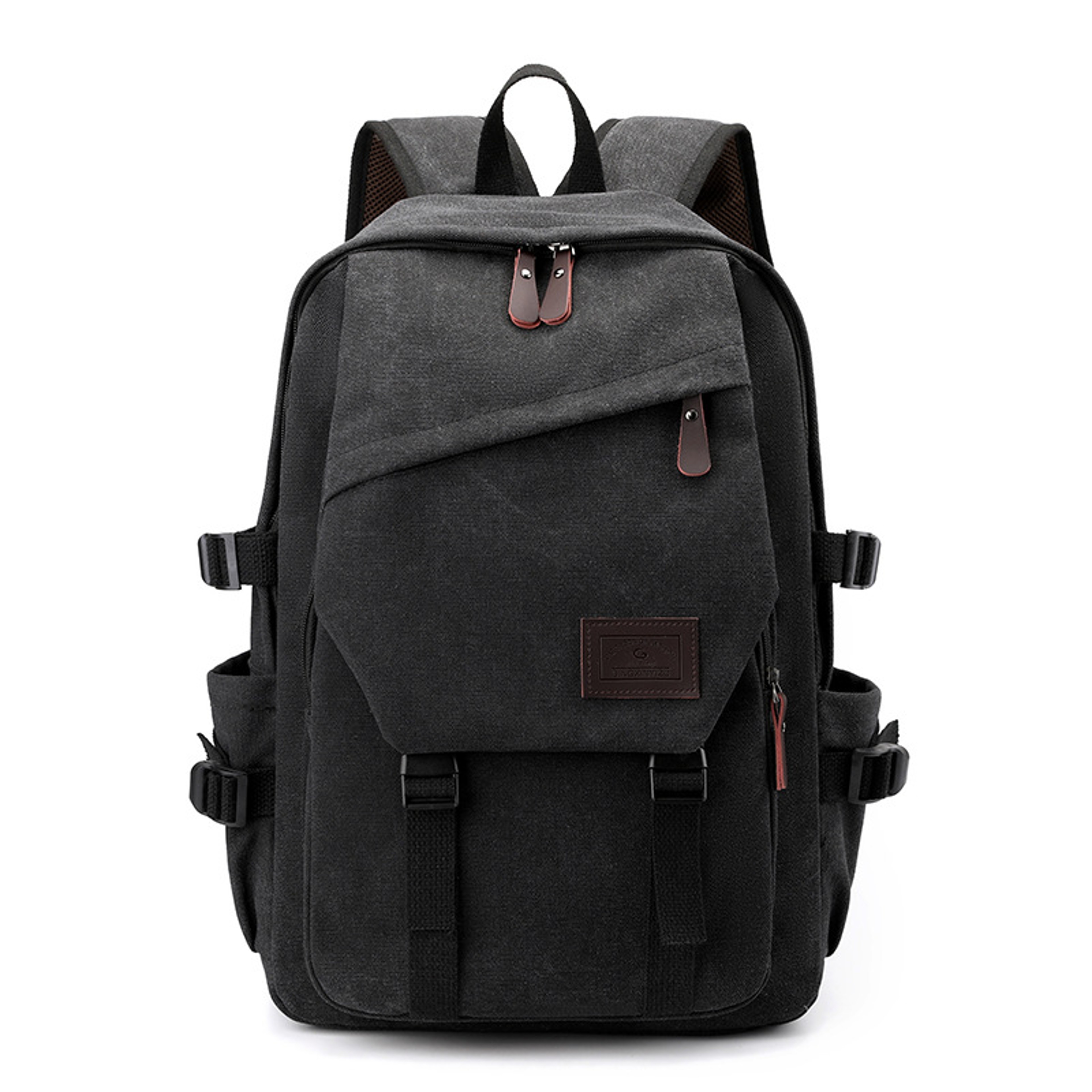 Vintage Canvas Backpack For Men Large Capacity Travel  Everyday School Backpack 7