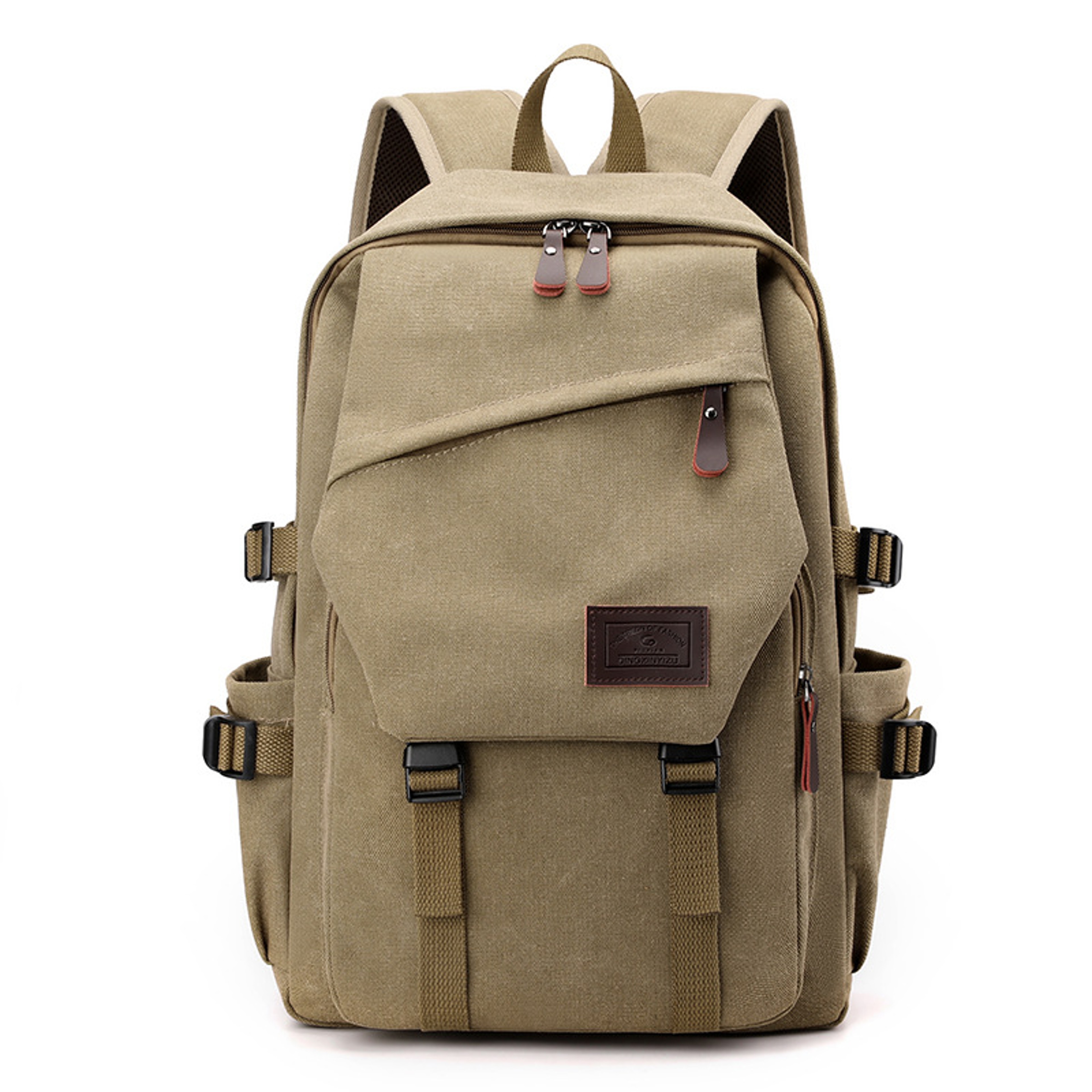Vintage Canvas Backpack For Men Large Capacity Travel  Everyday School Backpack 2