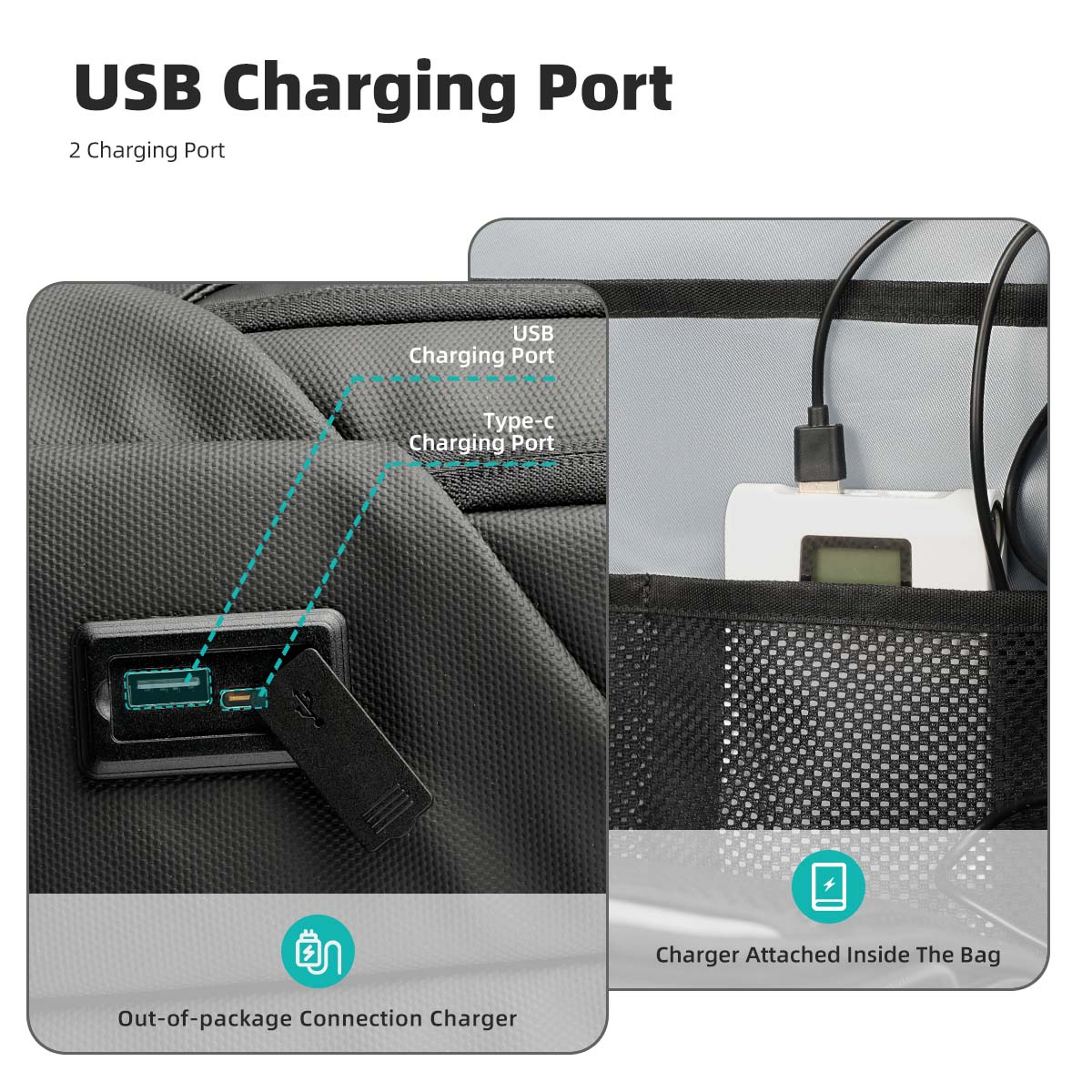 Laptop Backpack With USB Charging For Men Back To School Backpack Business Travel  College Bag 9