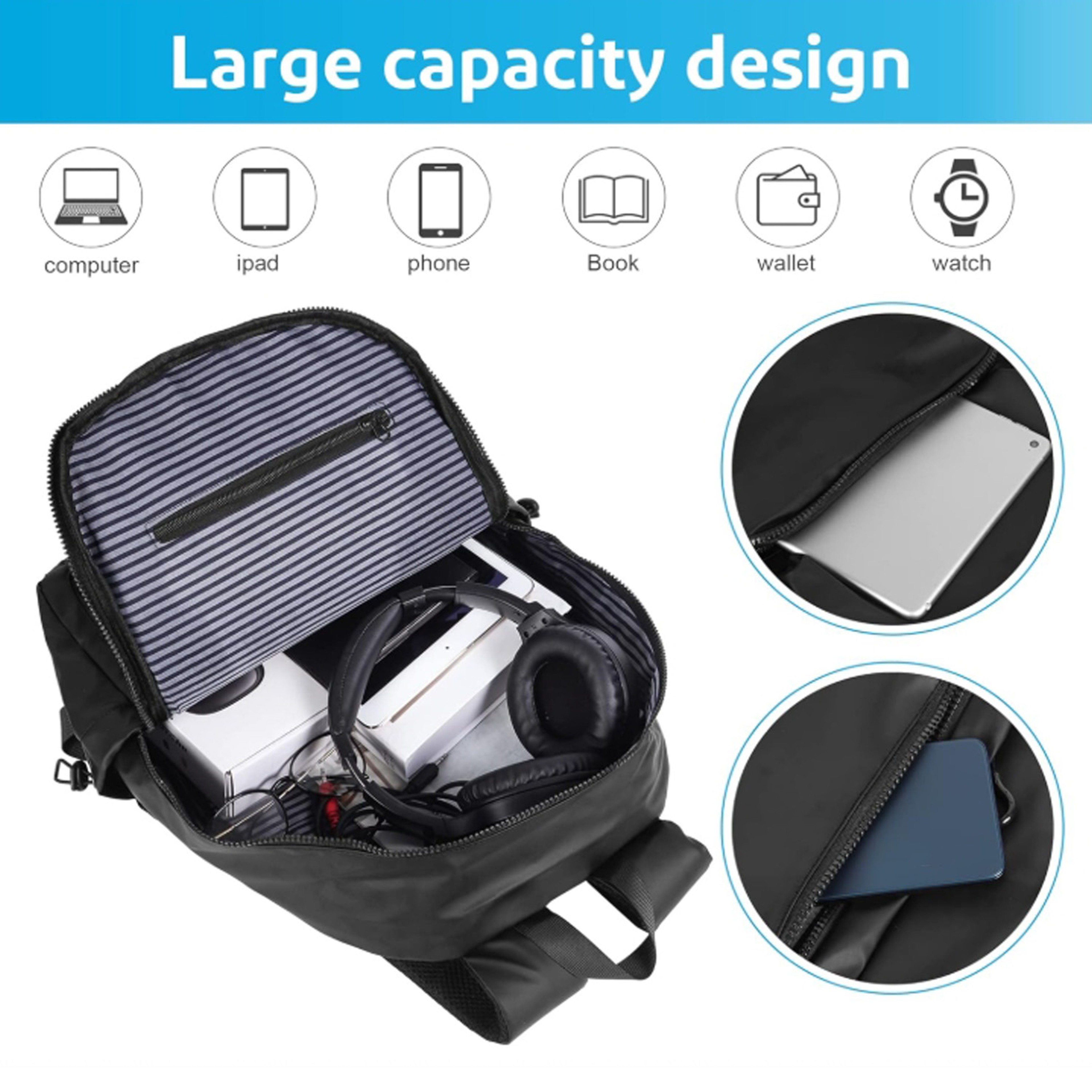 Laptop Backpack For Laptops Travel School Bag  Lightweight Back To School Backpack 6