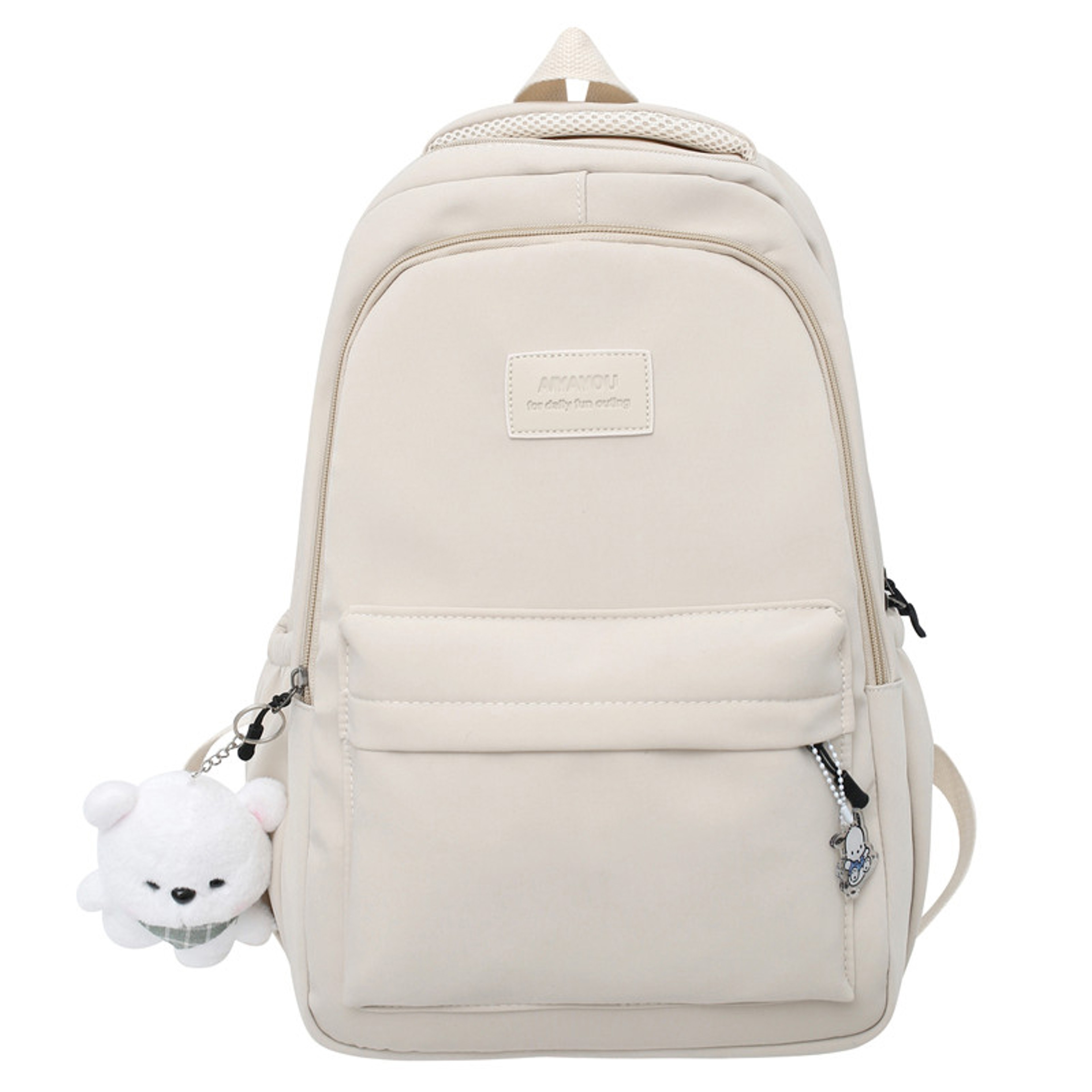 Fashionable Waterproof College Backpack For Women Men Laptop School Travel Bag 1