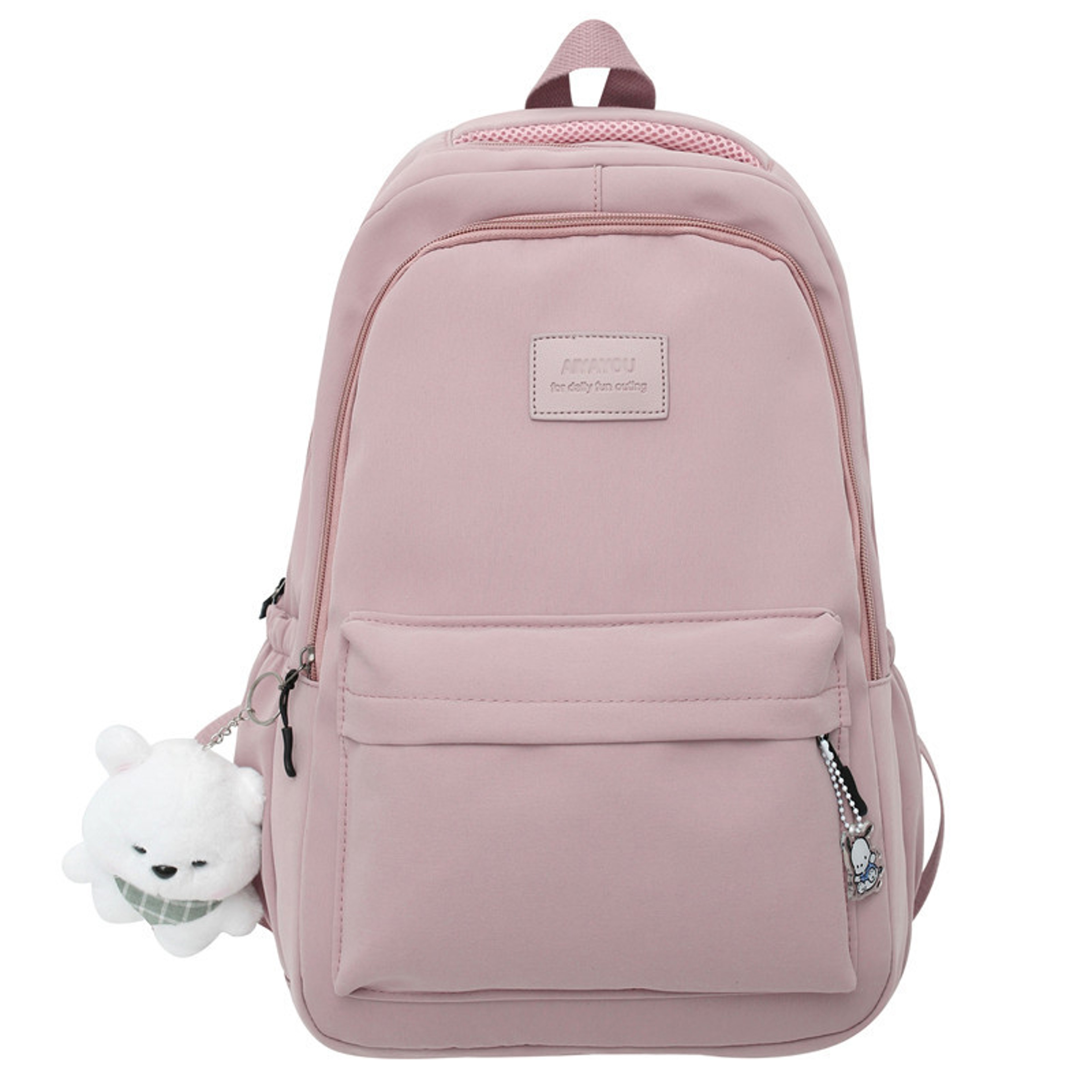 Fashionable Waterproof College Backpack For Women Men Laptop School Travel Bag 3