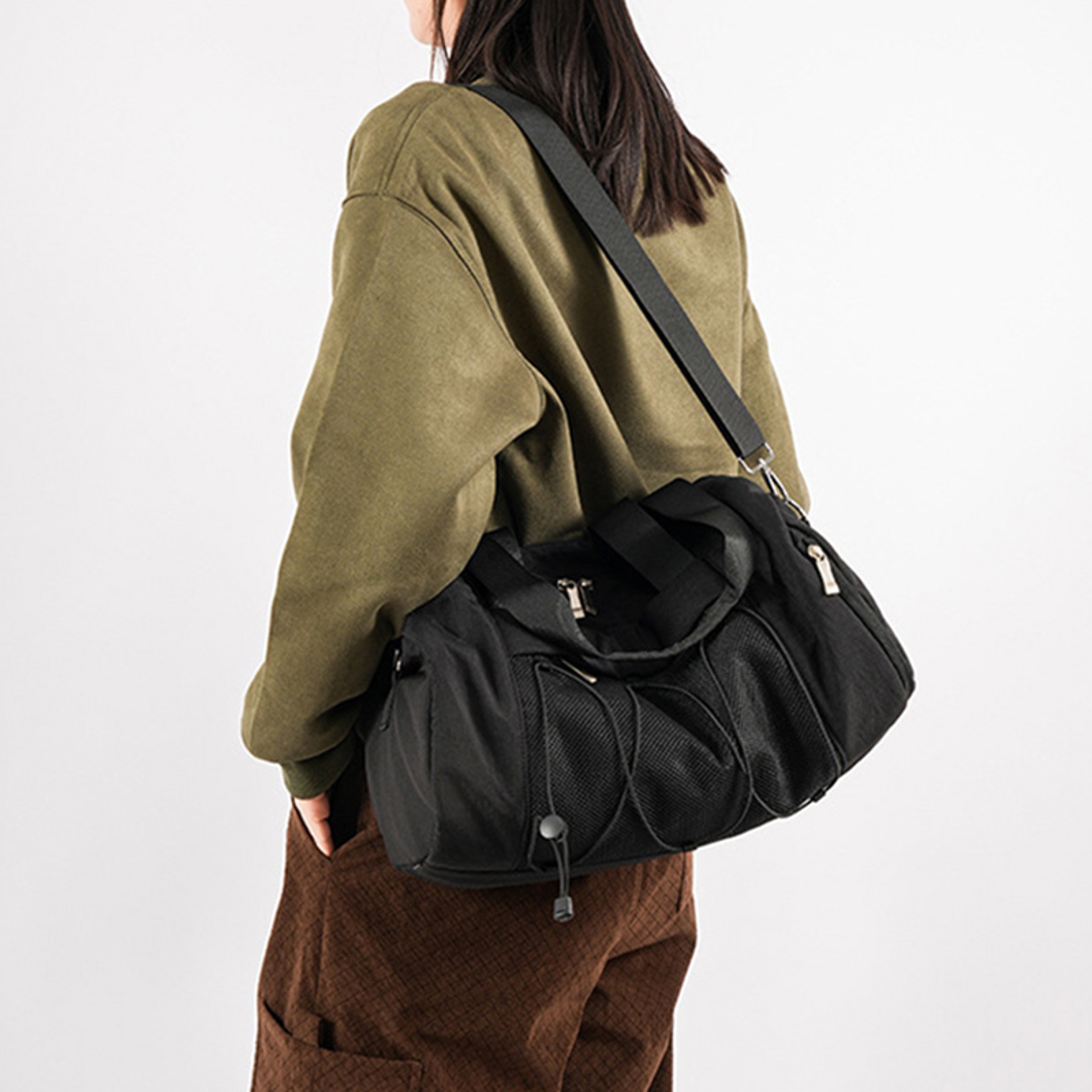 Large Womens Gym Bag For Women With Shoe Compartment Wet Dry Travel Duffel Back To School Backpack  8