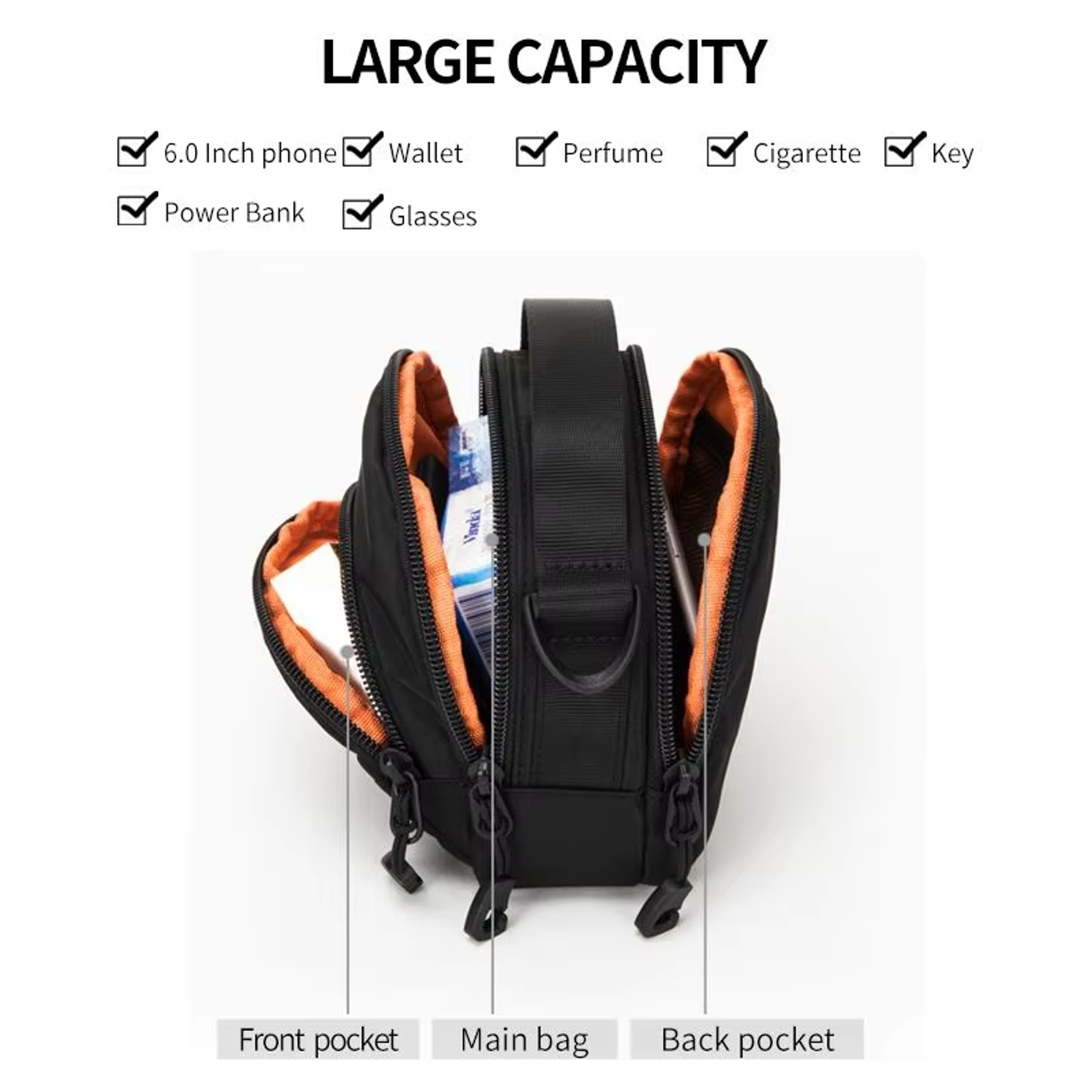 Crossbody Bag For Men With Back To School Backpack Everyday Chest  Small Messenger Design 2