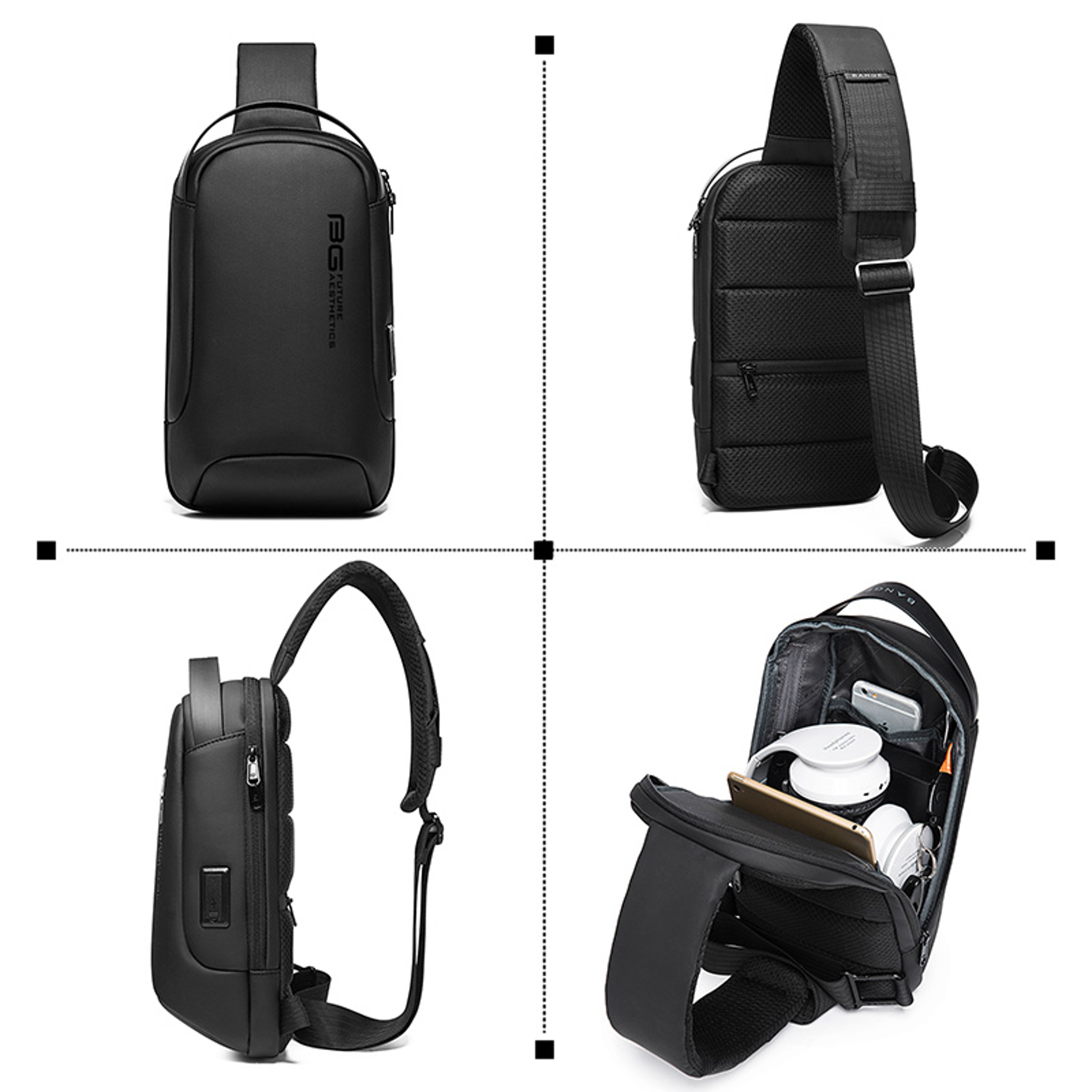 Waterproof Crossbody Bag For Men Back To School Backpack Mens Sling Bag  Shoulder Messenger Bag 5