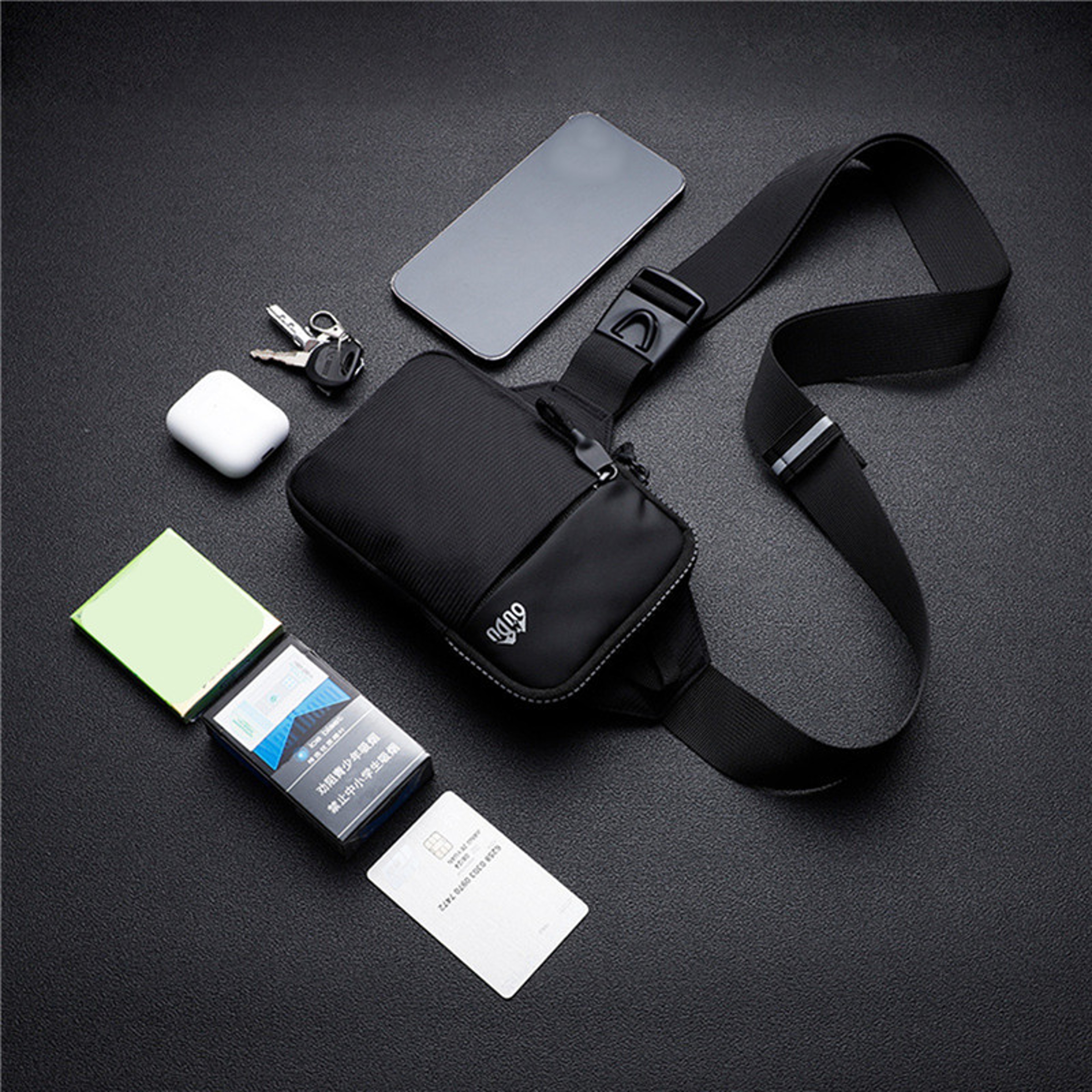Waterproof Crossbody Bag For Men Back To School Backpack Mini Chest Sling Business Commuter Phone B 8