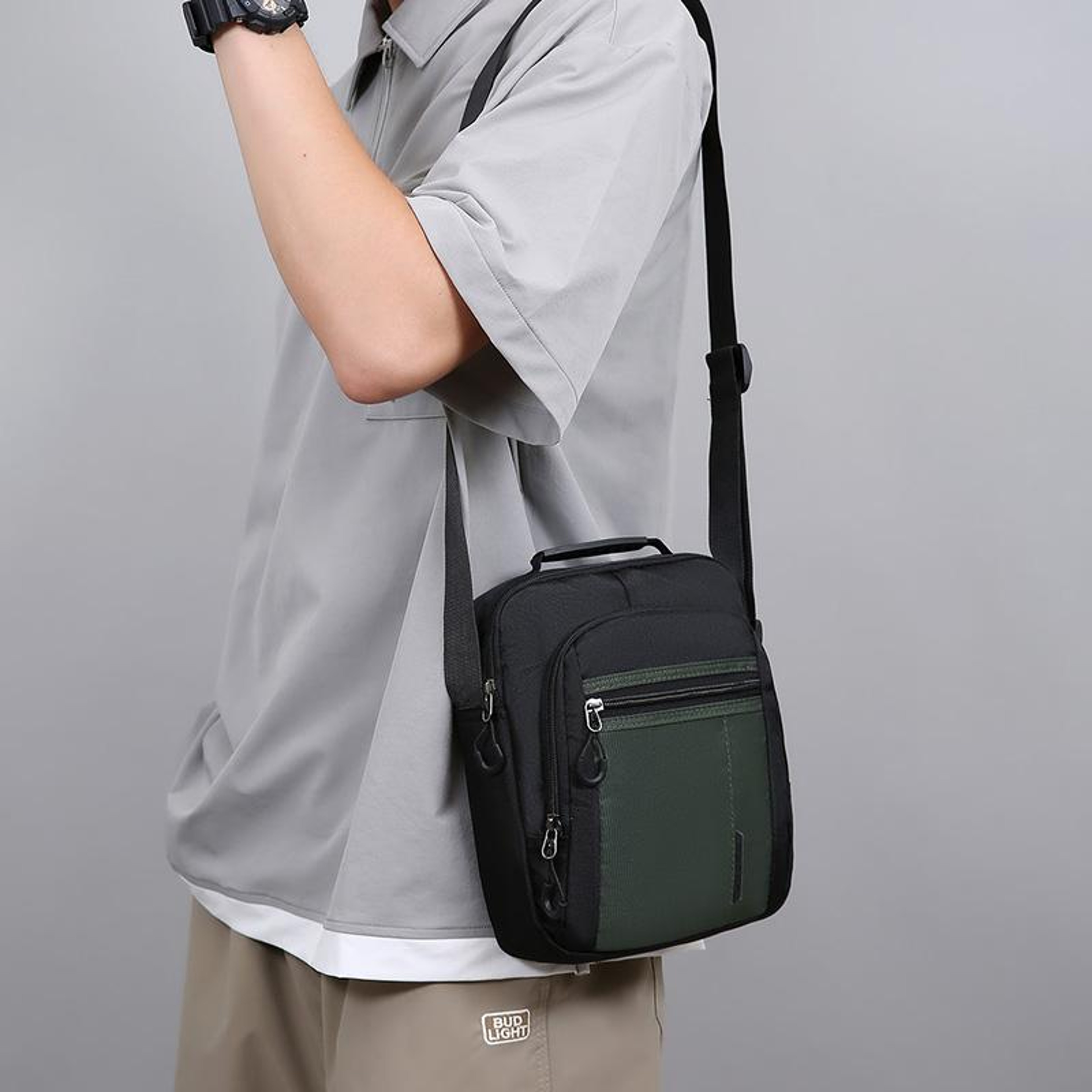 Waterproof Crossbody Bag For Men  Multi Functional Outdoor Shoulder Sling Bag 7