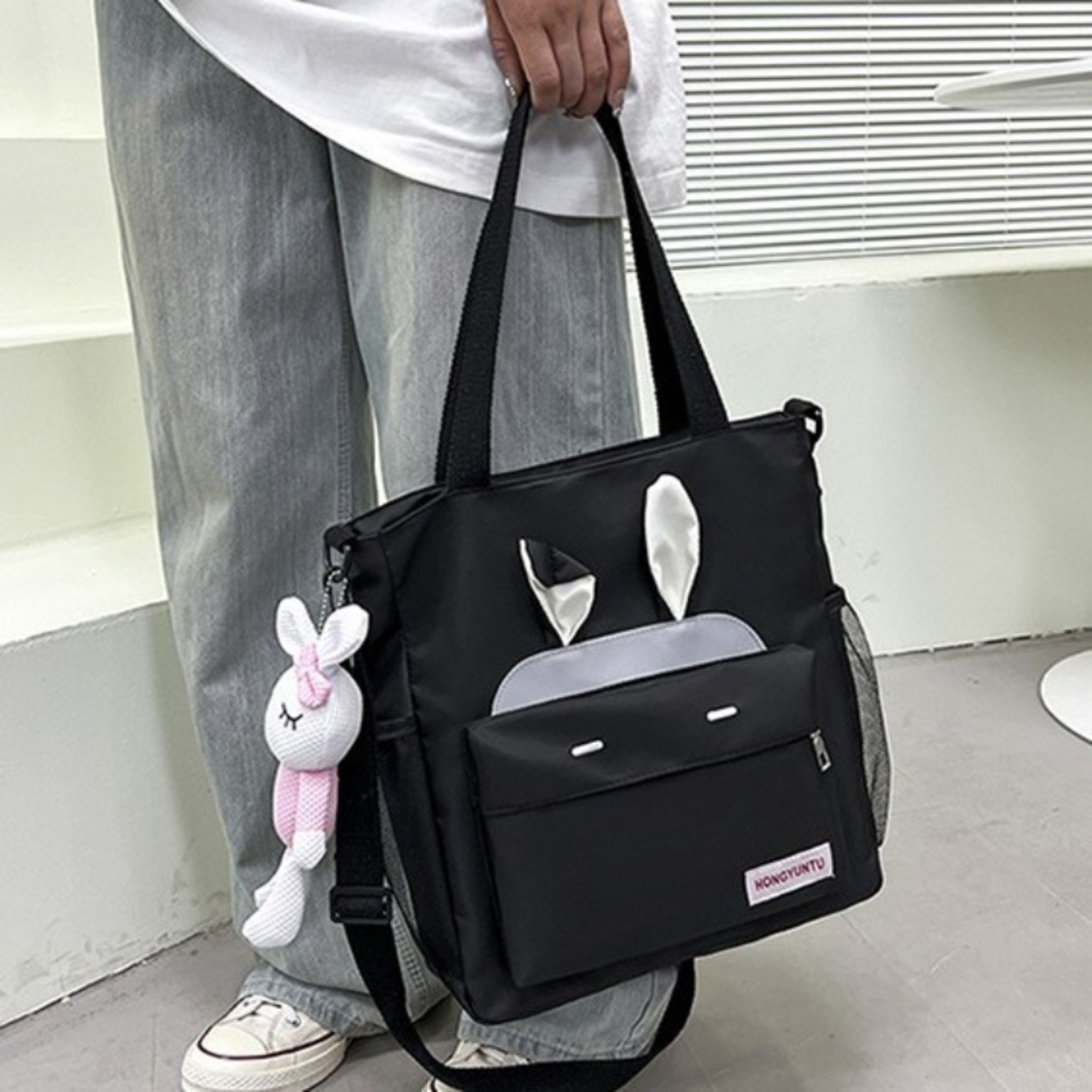 Large Capacity Crossbody Bag For Students Cute Student Shoulder Bag Multifunctional College Messeng 4