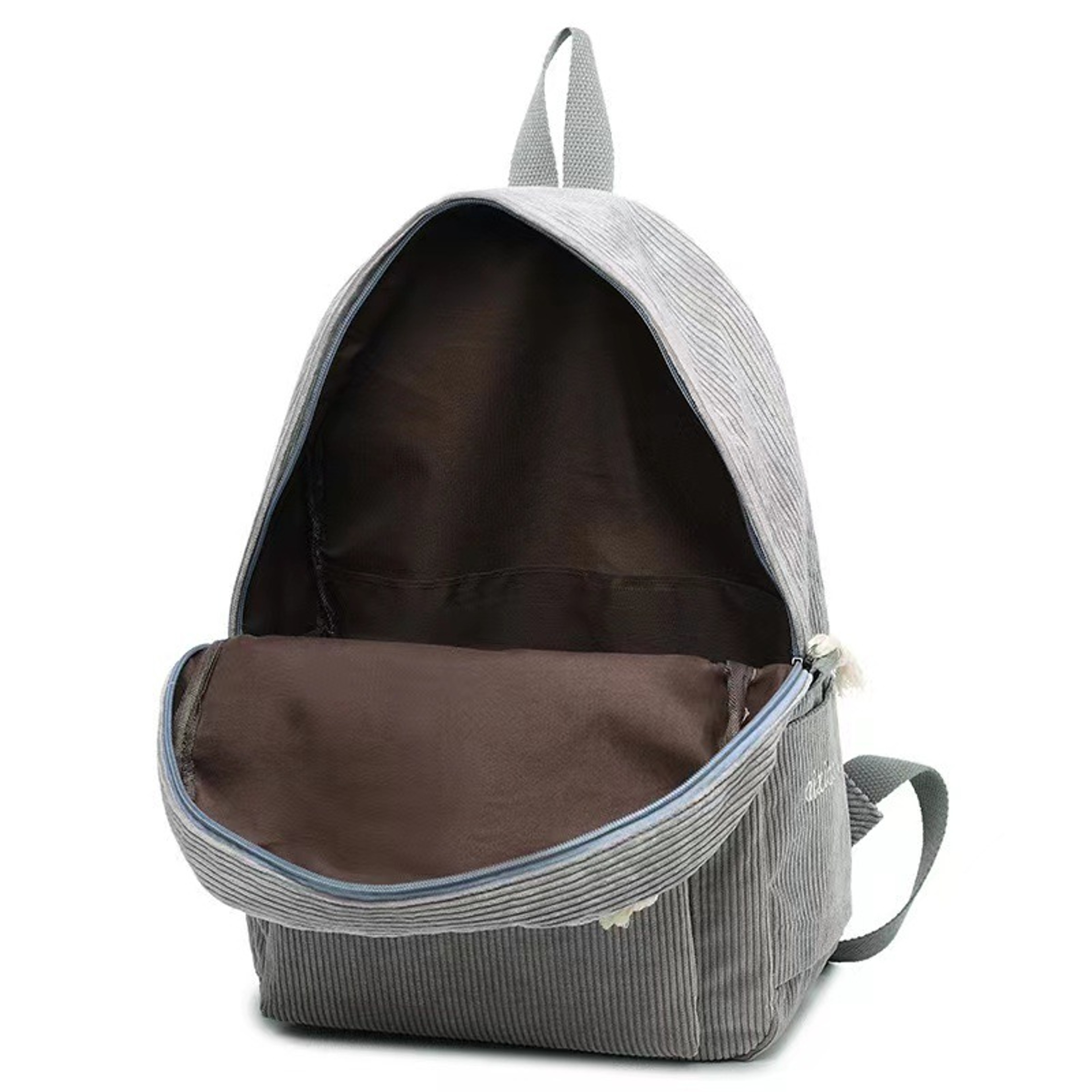 Corduroy Backpack For Women And Teens Cute School Backpack With Tassel Casual College Travel Bookba 7