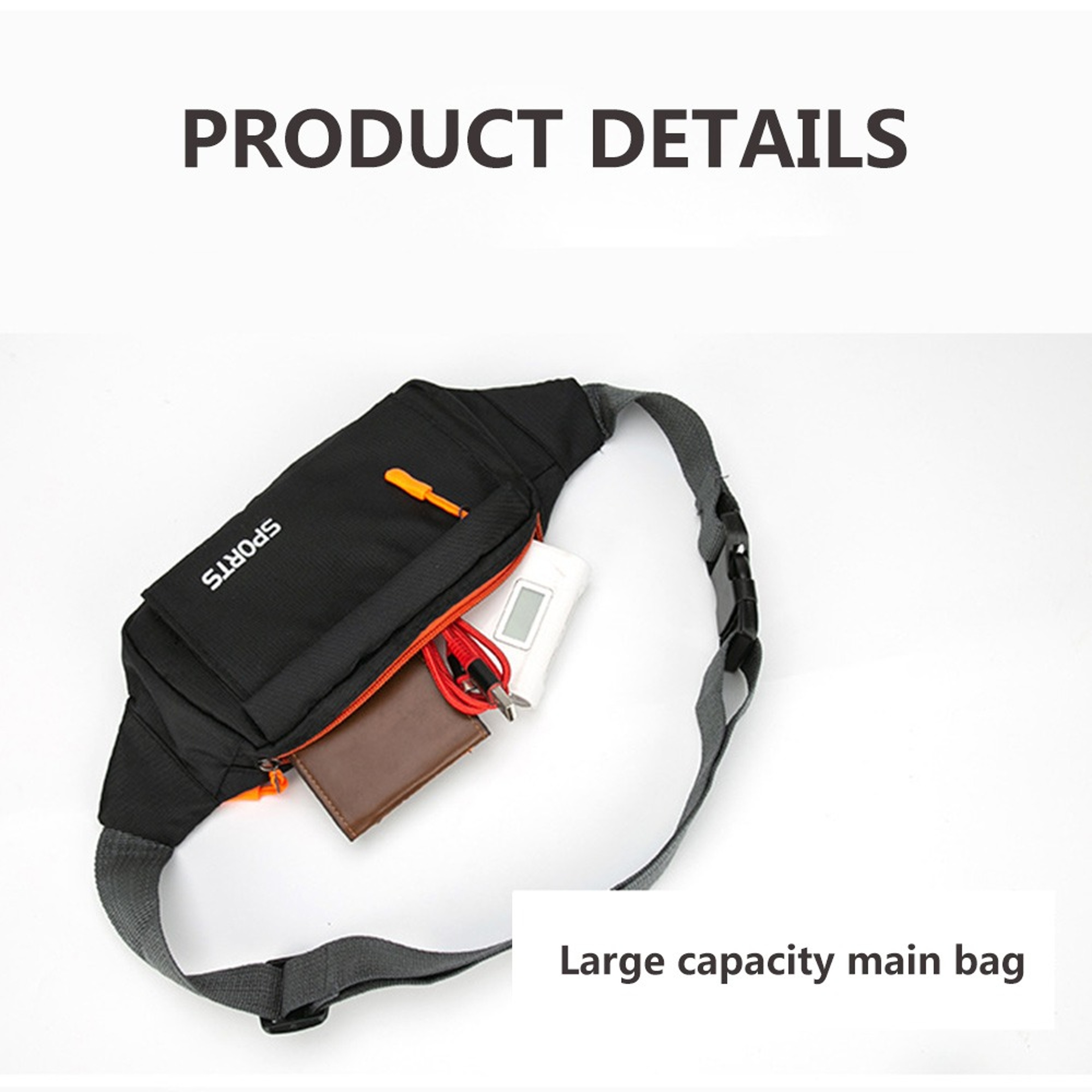 Bum Bag Adjustable Waist Pack Running Belt Pouch For Men Women 4