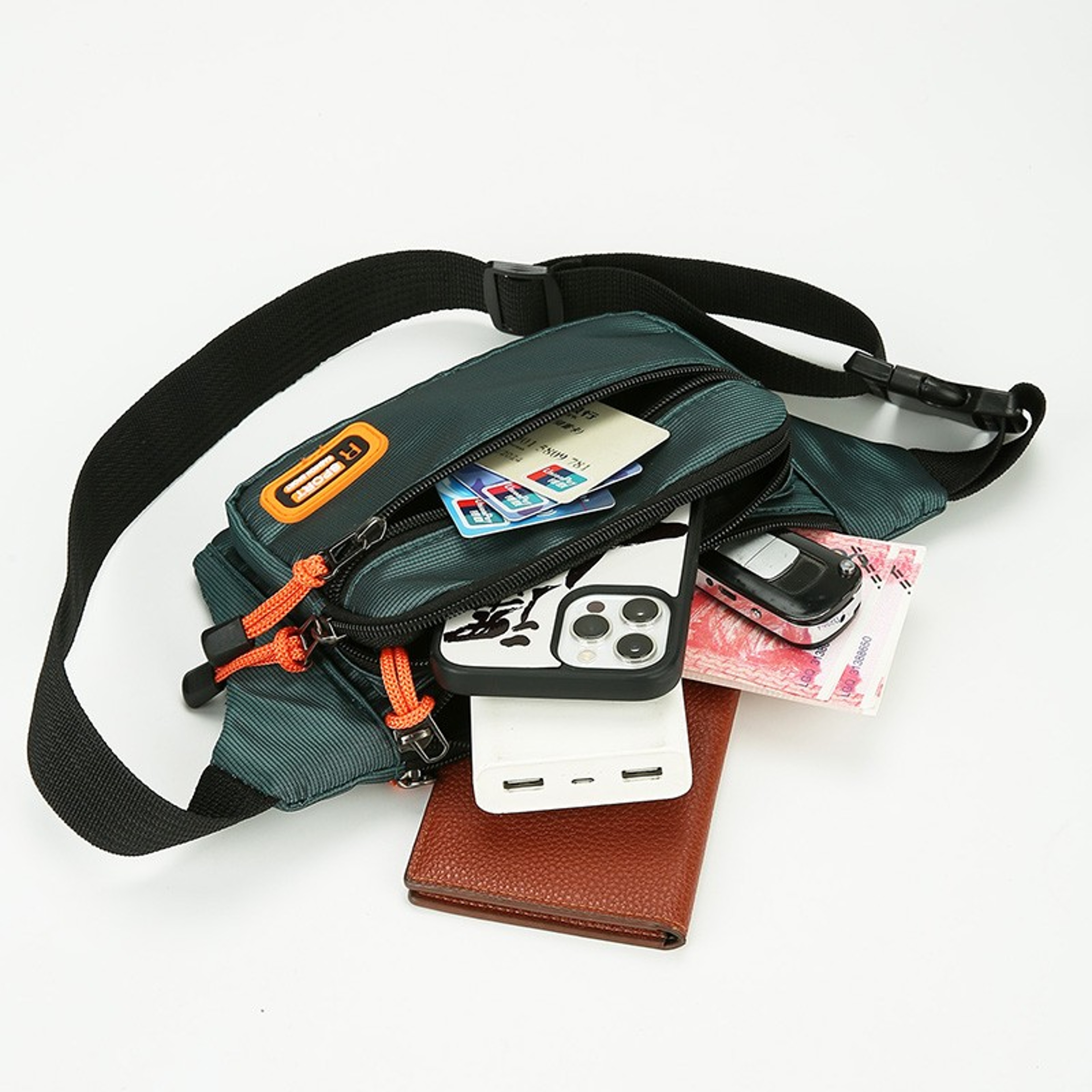 Waterproof Men Waist Bag Crossbody Sling Pack For Travel And Sports 7