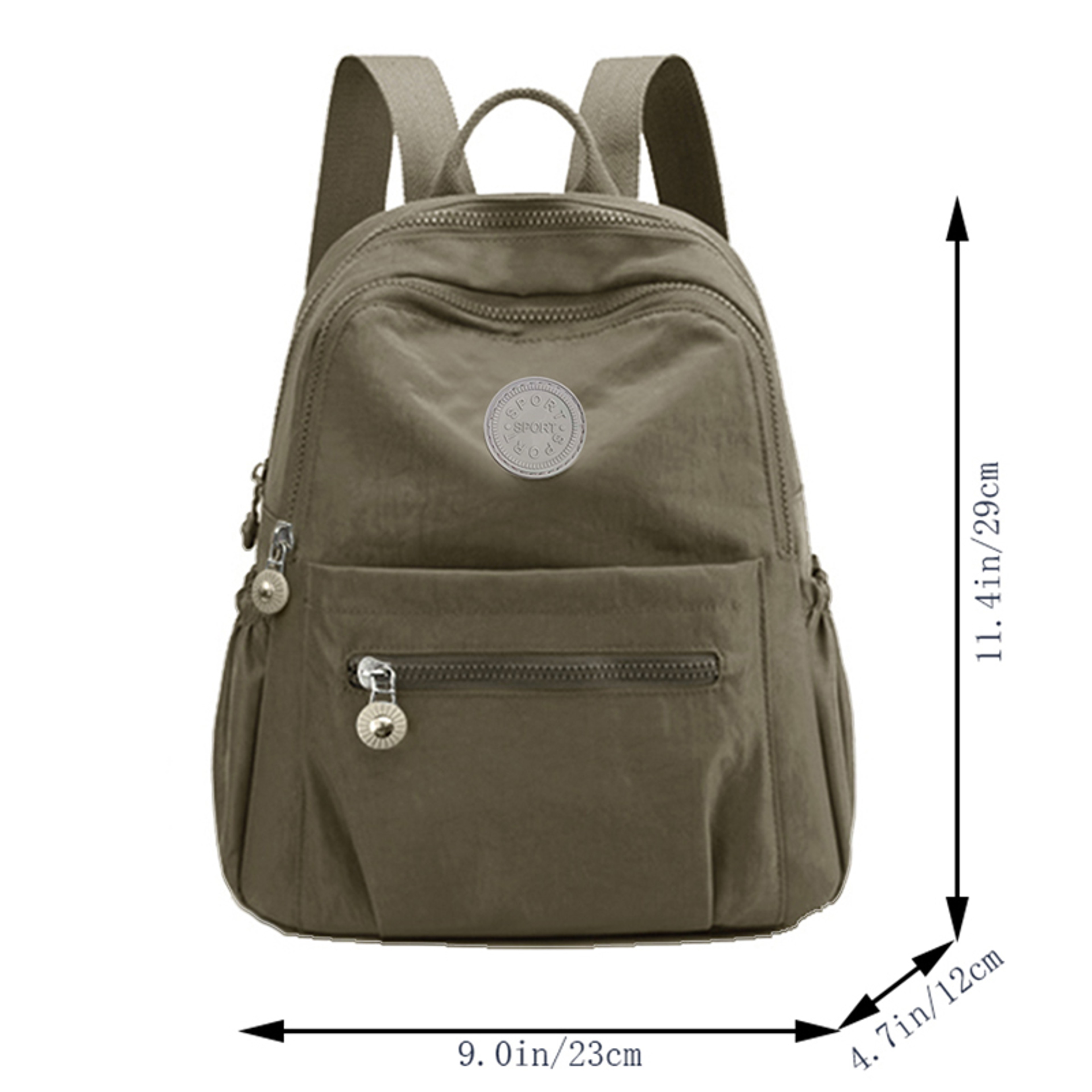 Simple Solid Tone Womens Lightweight Fashion Backpack 6