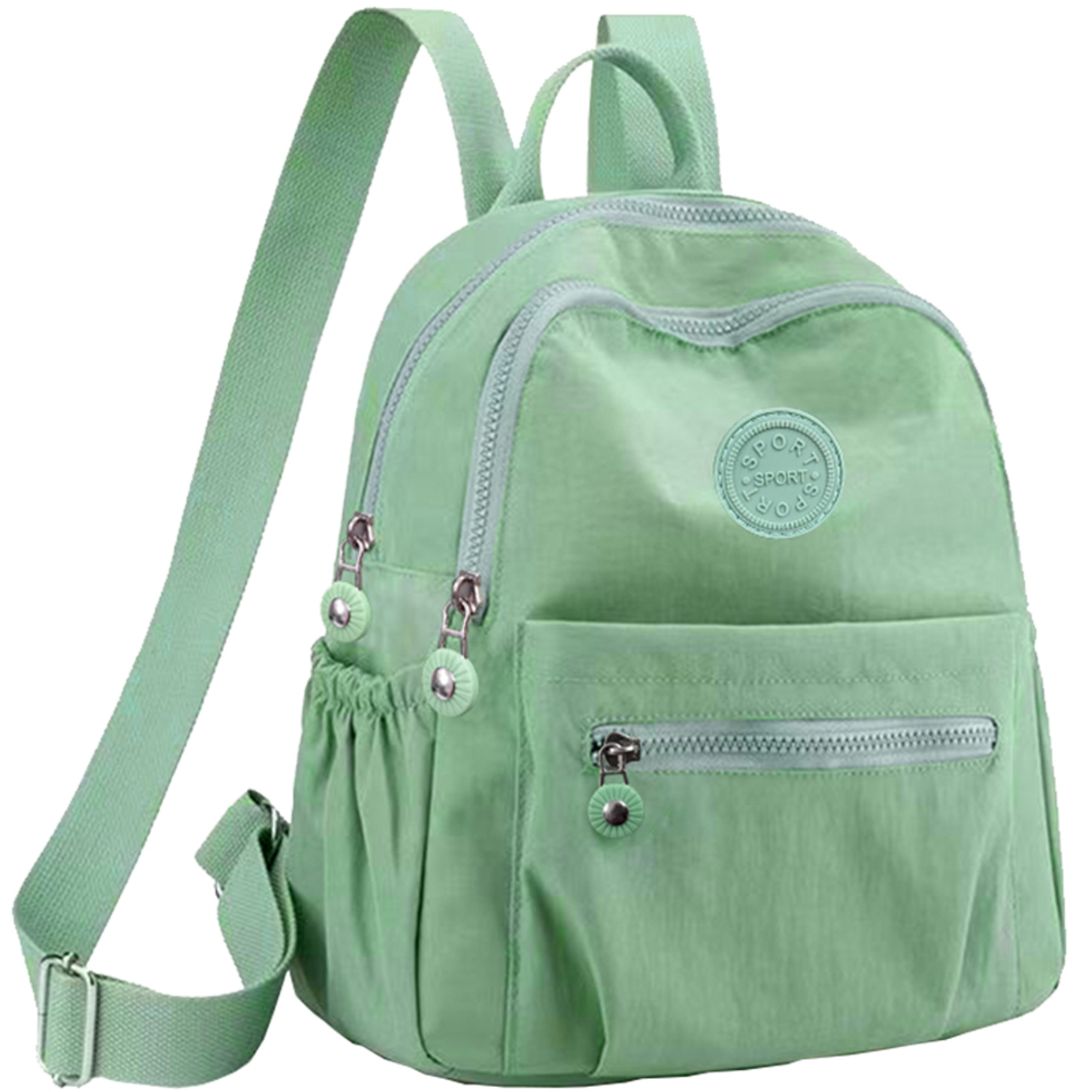 Simple Solid Tone Womens Lightweight Fashion Backpack 3