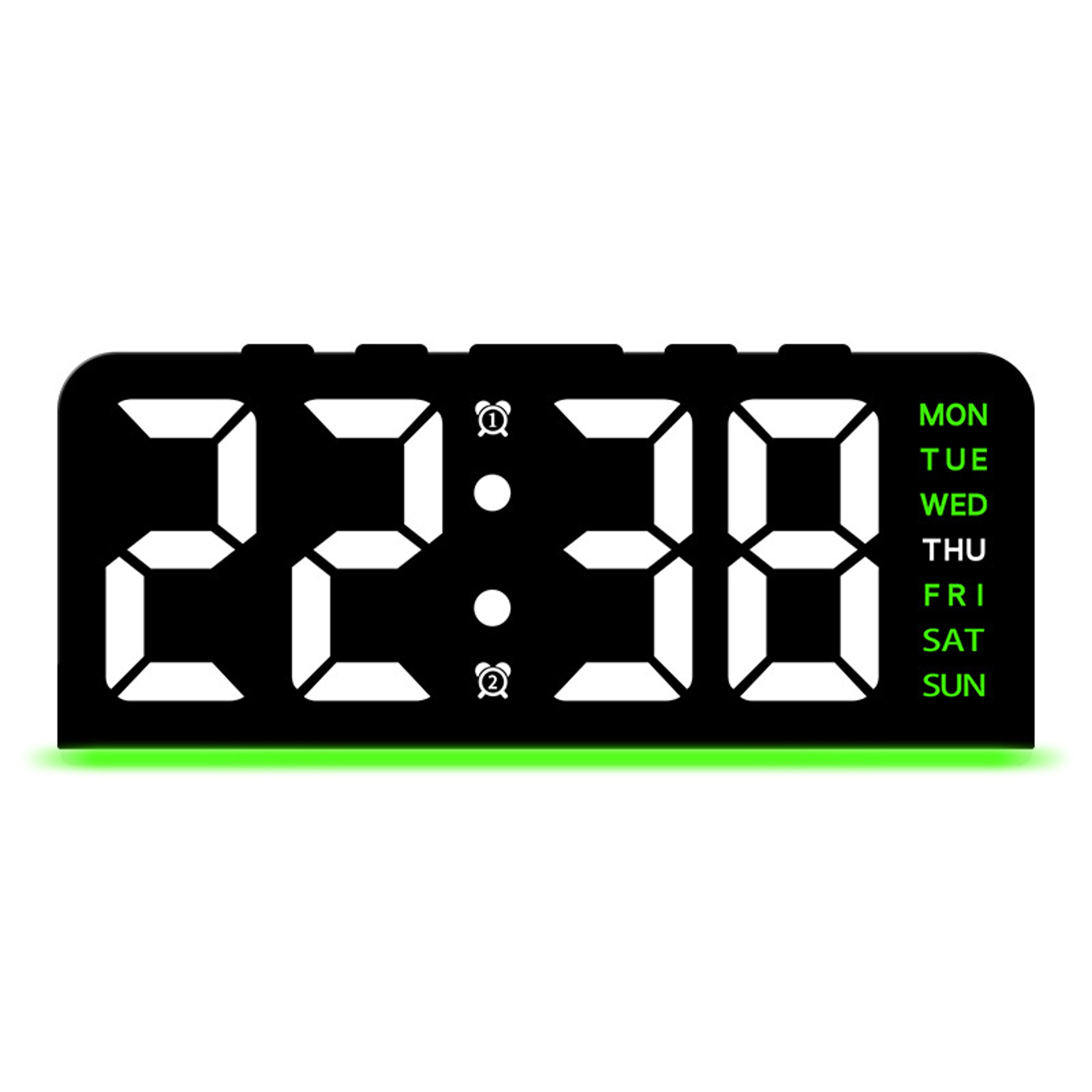 Digital LED Alarm Clock With Temperature Display Snooze Function Modern LED Desk Clock Night Light 0