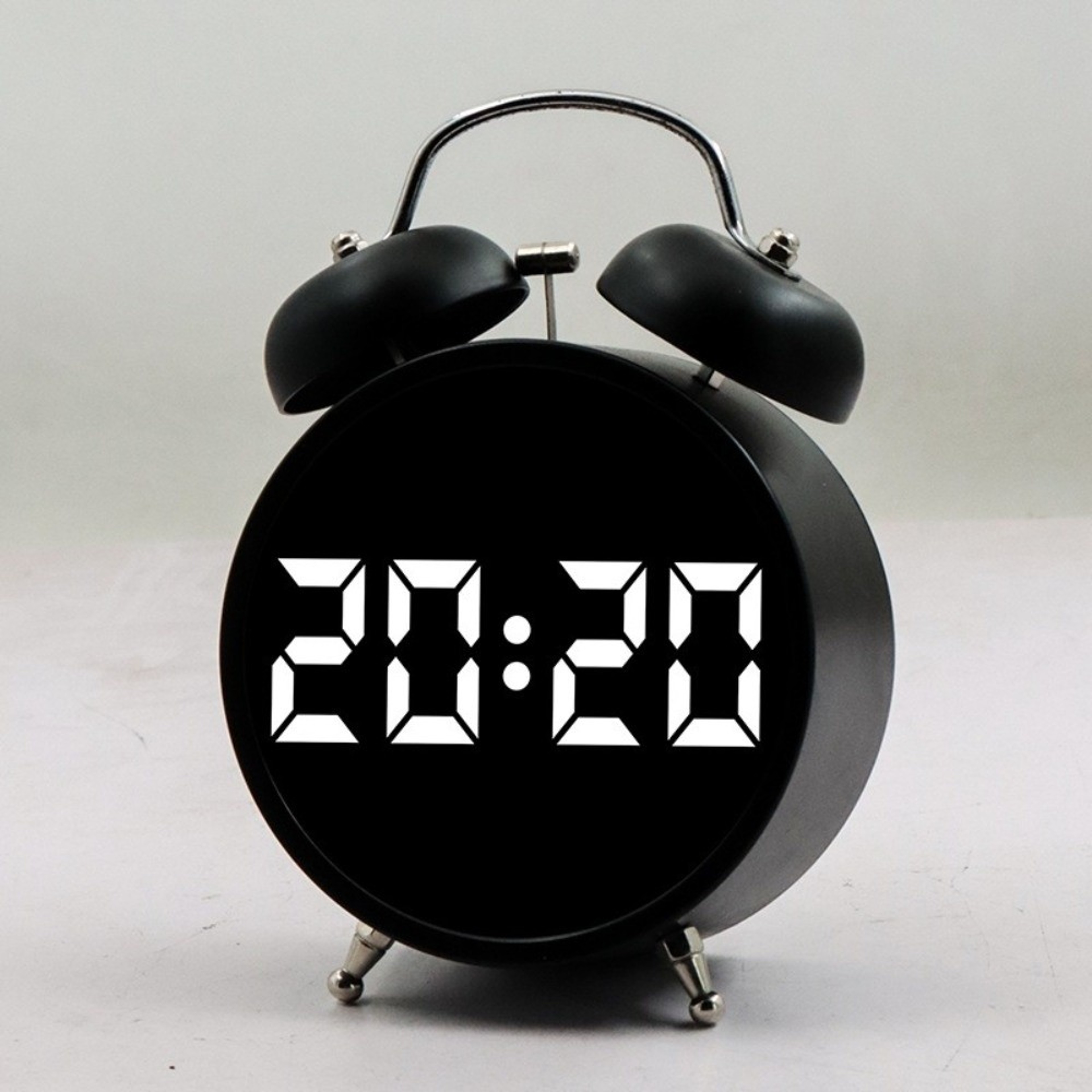 Creative LED Alarm Clock With Extra Large Display Large Digital Clock For Bedroom Sound Control Kid 0