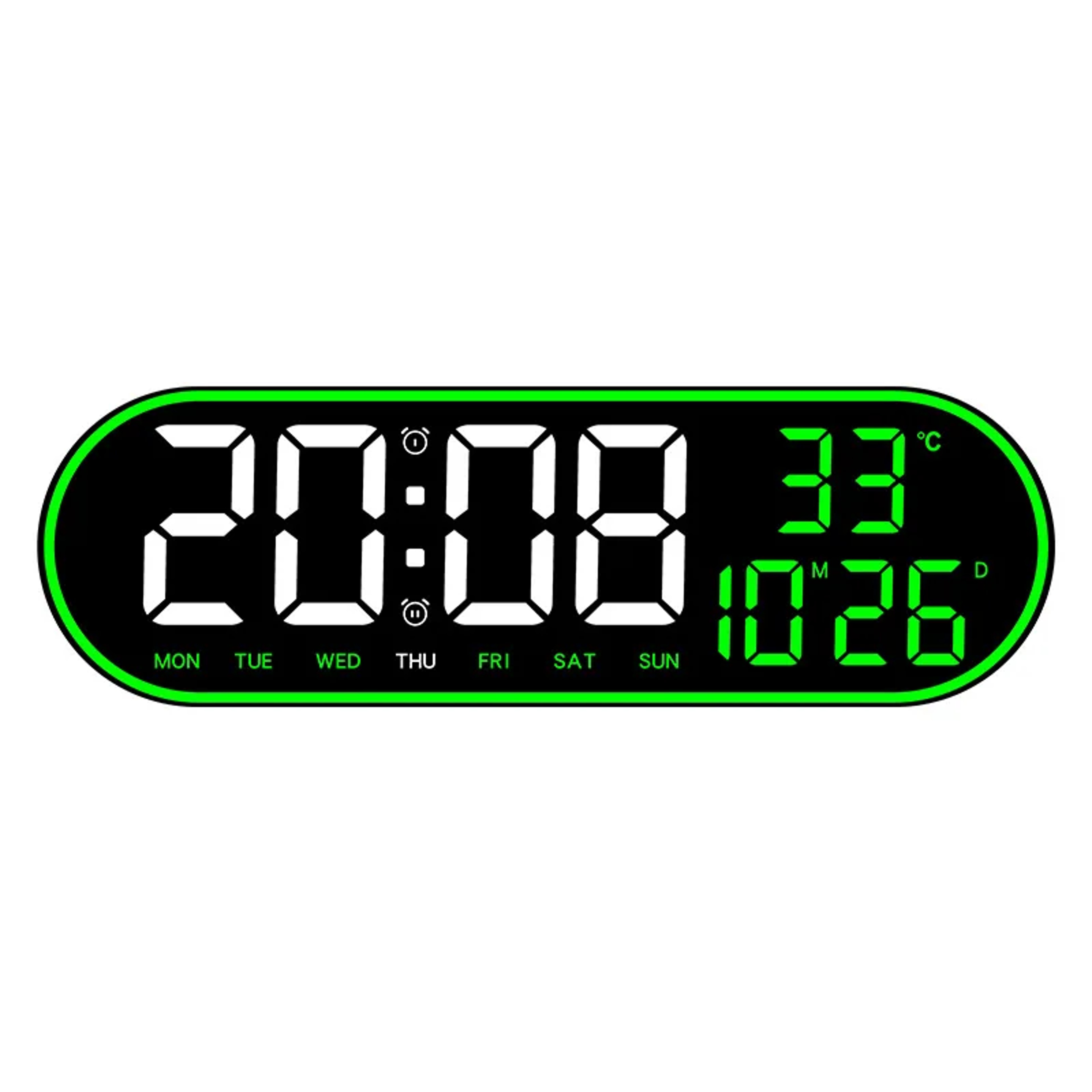 LED Digital Wall Clock With Remote Control Large Digital Calendar Clock With Temperature Date Displ 4