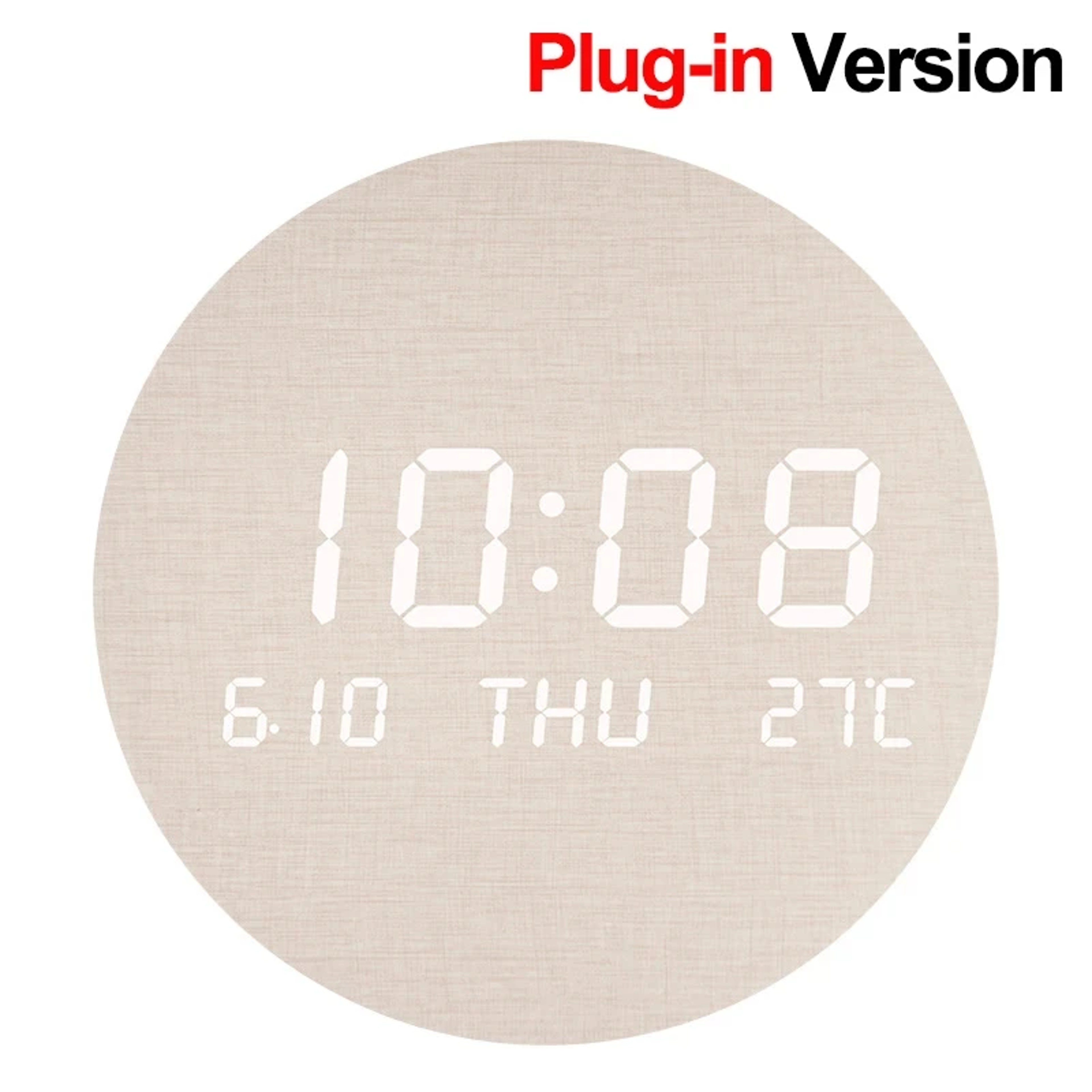 LED Digital Wall Clock With Large Display Temperature Date Time Silent Modern Wall Clock For Home O 3