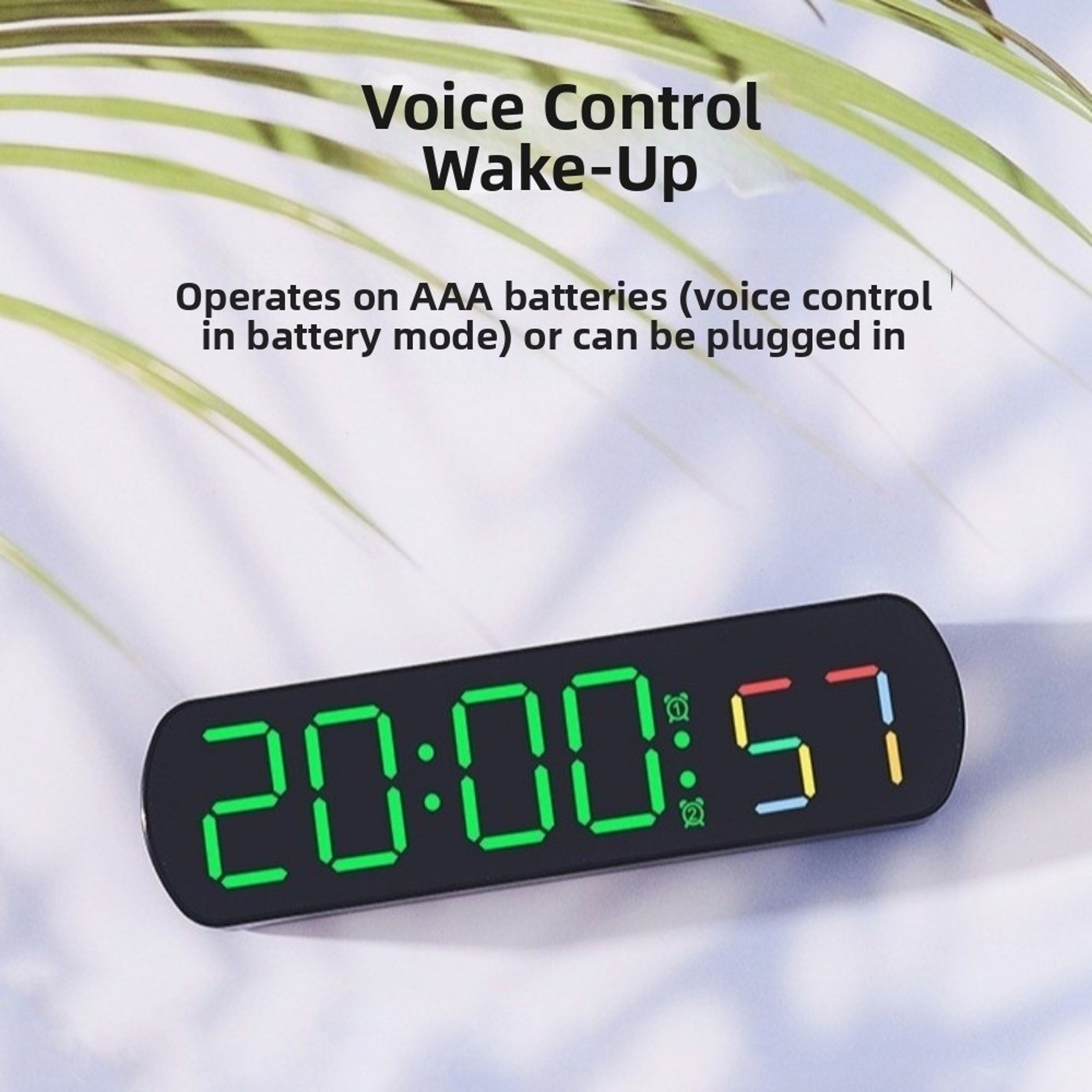 Large Display Digital Alarm Clock With LED Screen Temperature Display And Loud Alarm 5