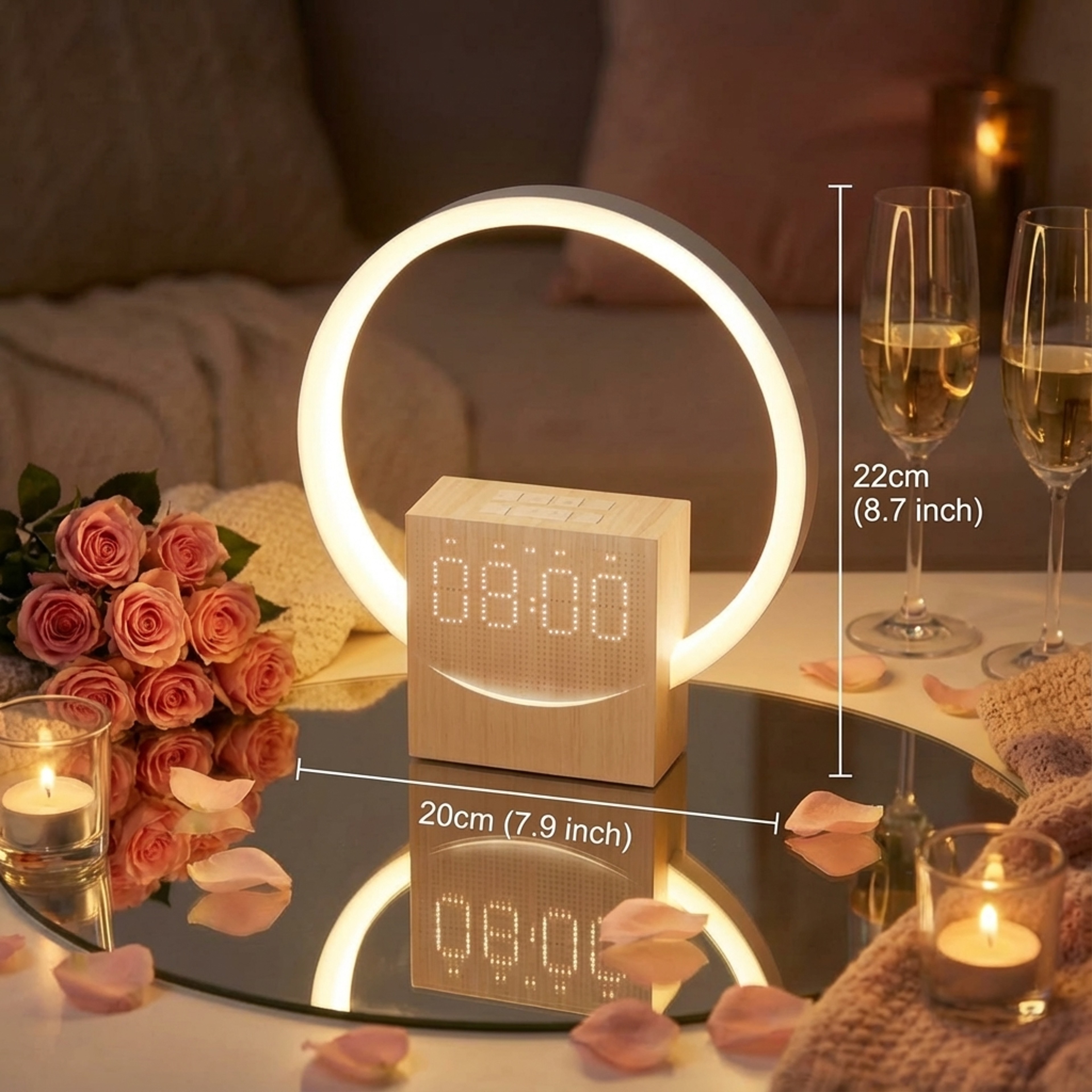 Sunrise Alarm Clock With Bluetooth Speaker And White Noise Machine Wake Up Light Bedside Clock 4