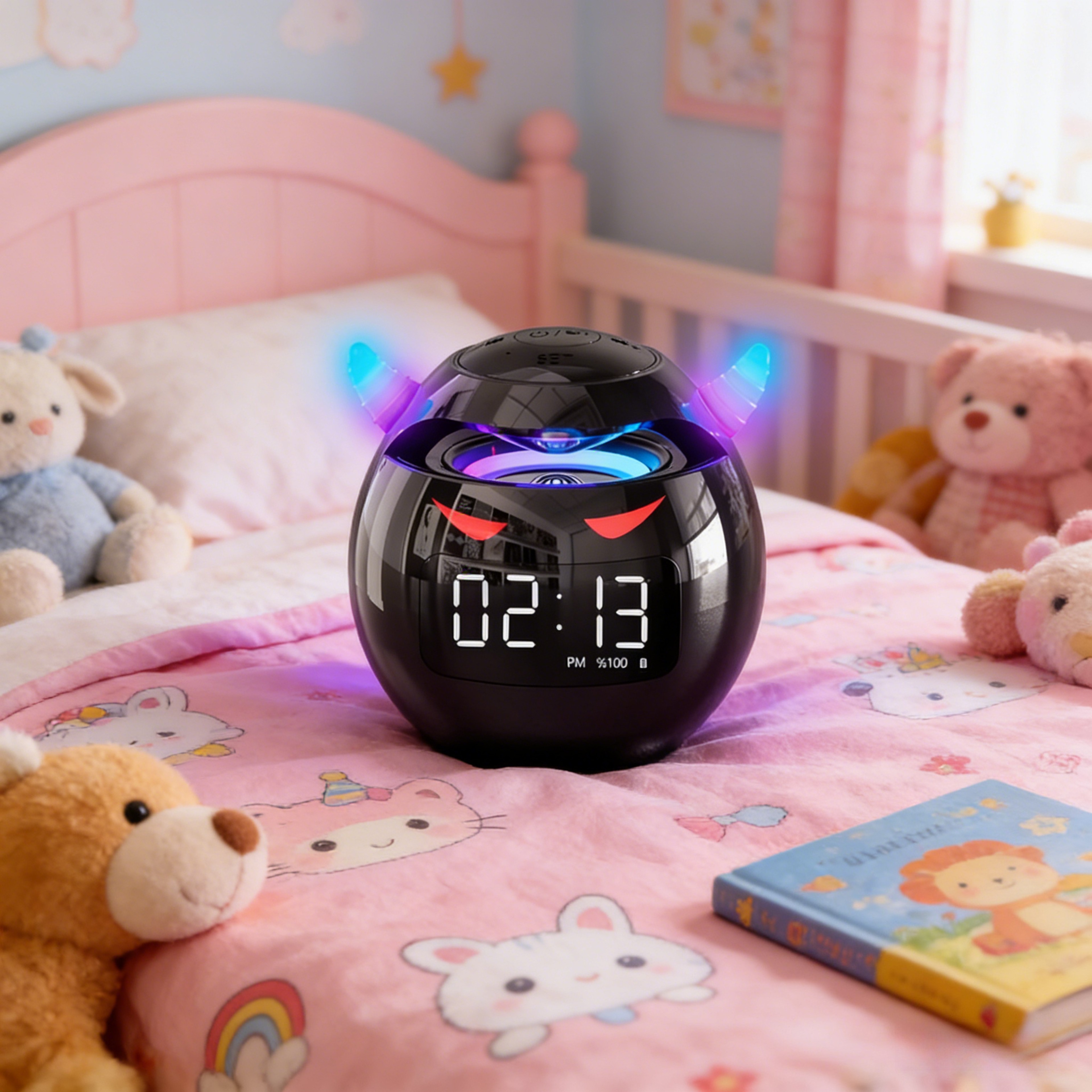 Bluetooth Speaker Alarm Clock With LED Digital Display Dual Alarm Portable Wireless Desk Clock 8